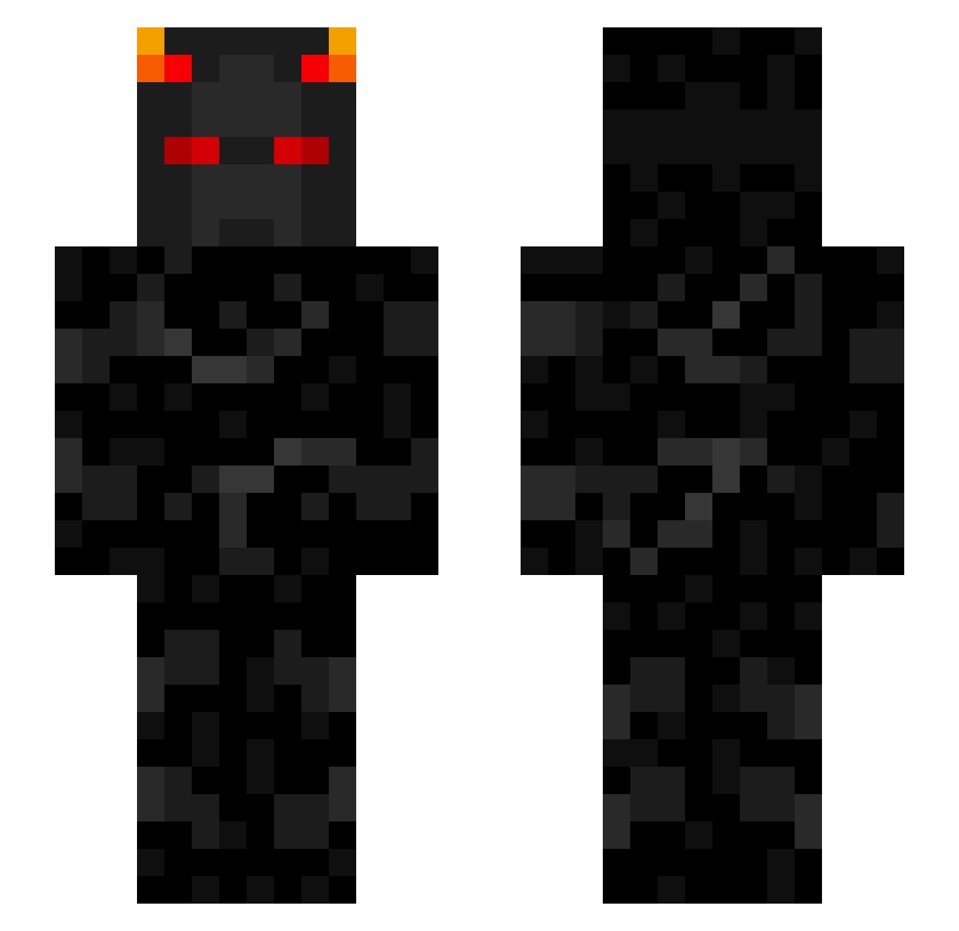 ZARANZA Minecraft skin, front and back view