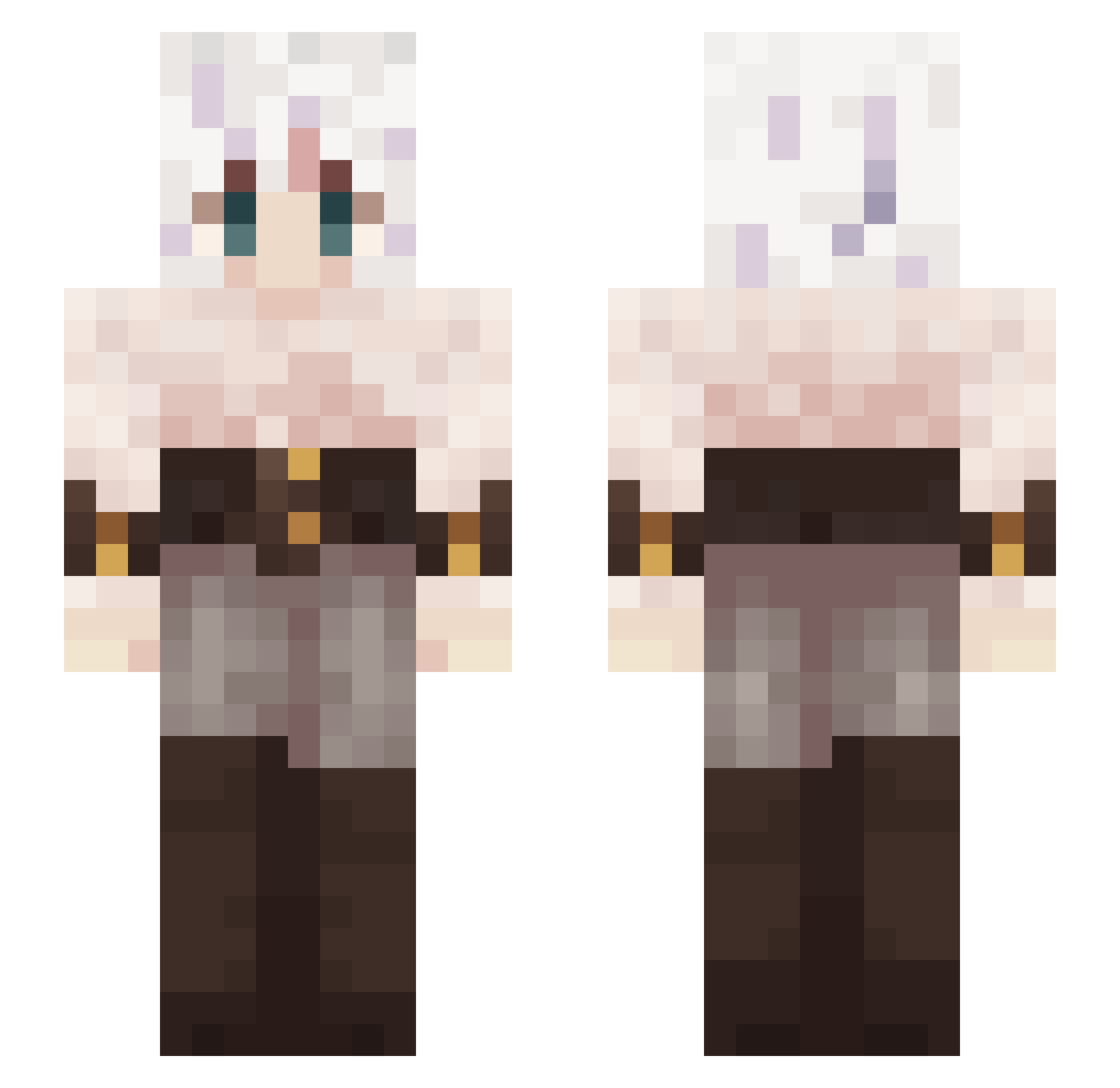 Captn_Cloud Minecraft skin, front and back view