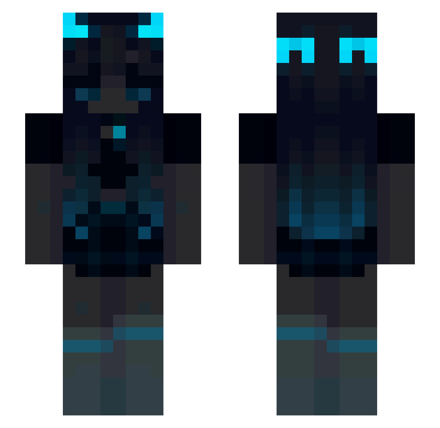 FabiLordzi Minecraft skin, front and back view