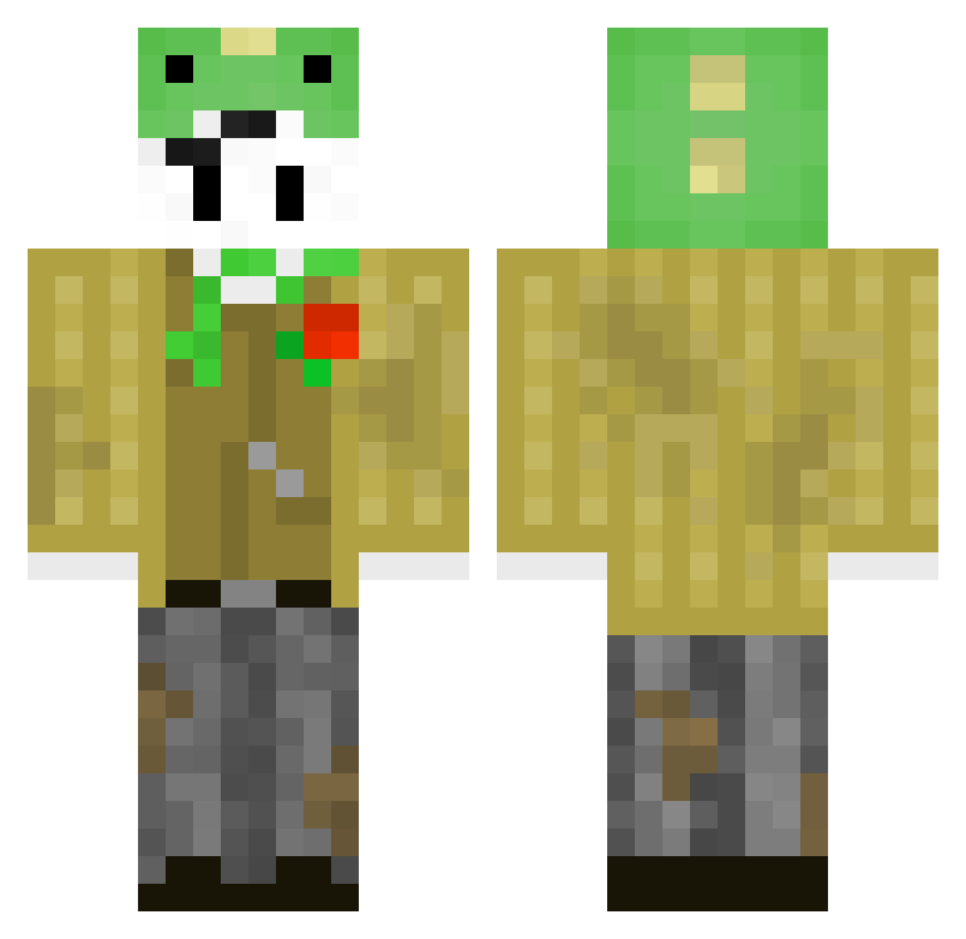 Adam_Plays_Stuff Minecraft skin, front and back view
