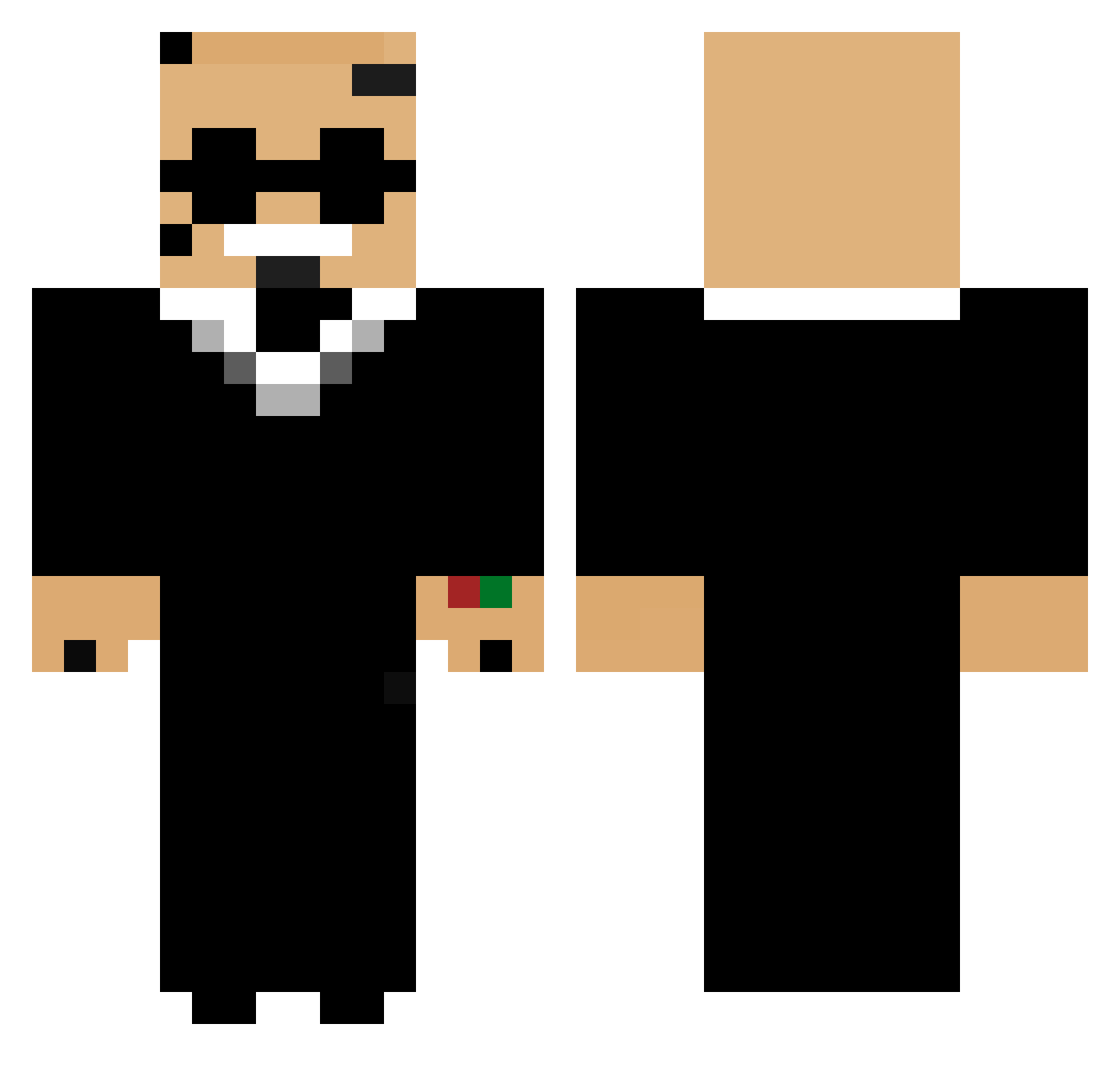 vov4ik_aka47 Minecraft skin, front and back view
