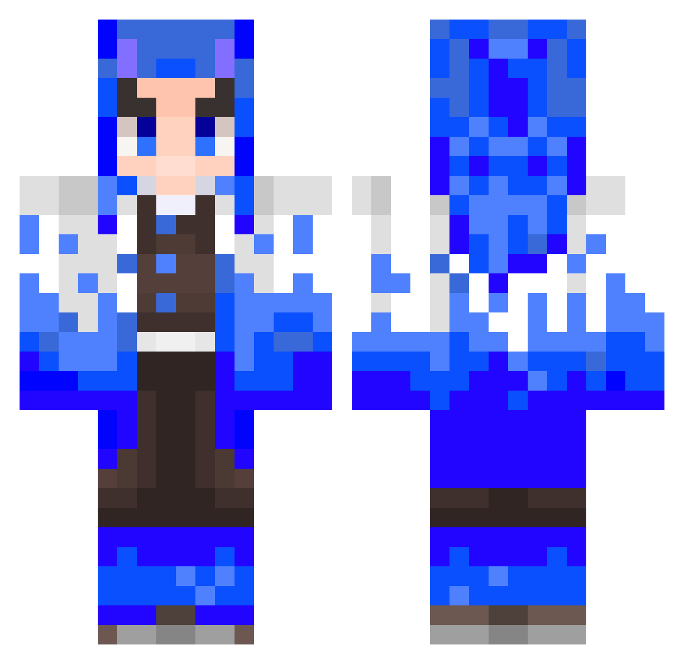 ksiezyc09 Minecraft skin, front and back view