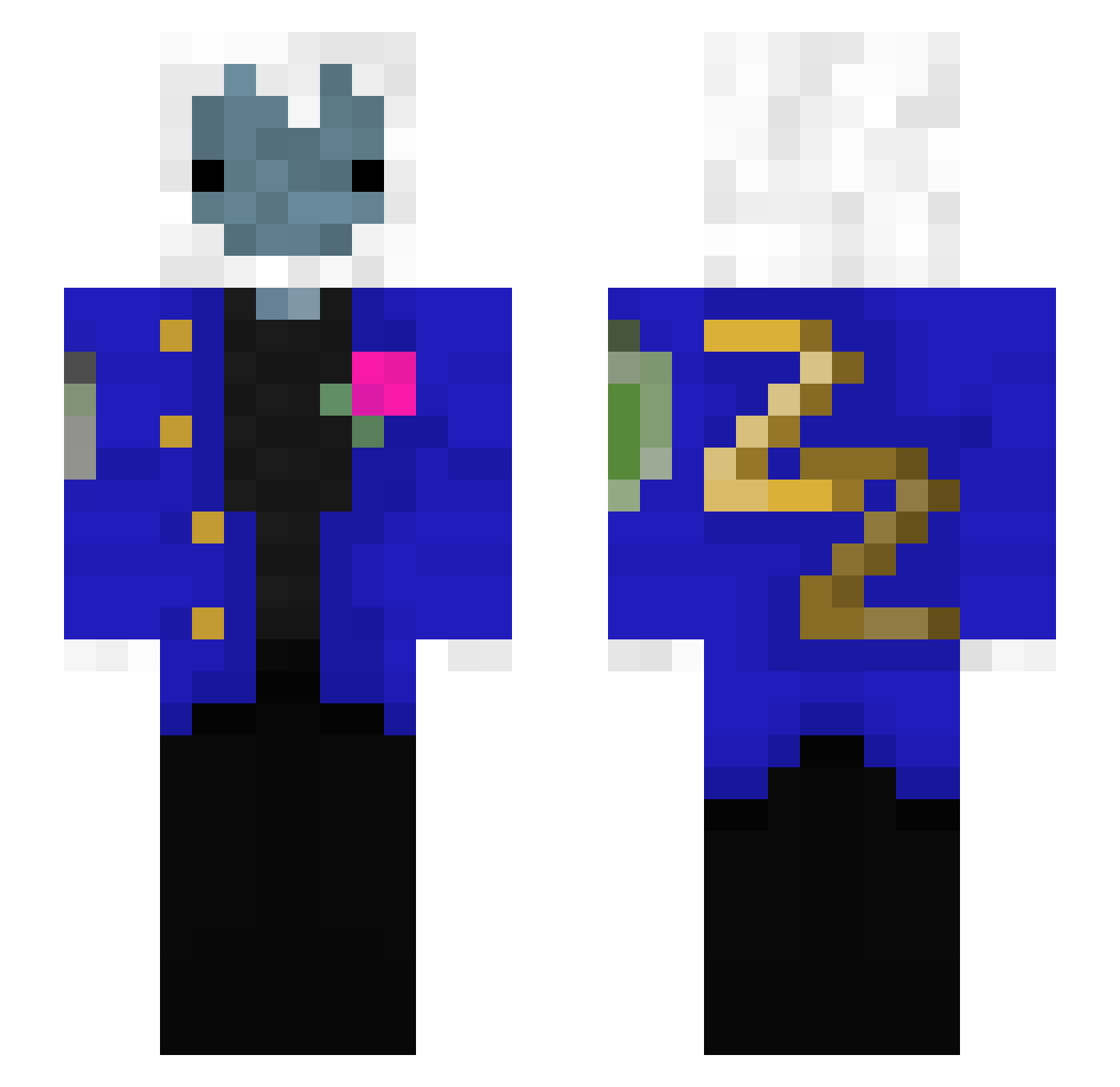 MrElittte Minecraft skin, front and back view