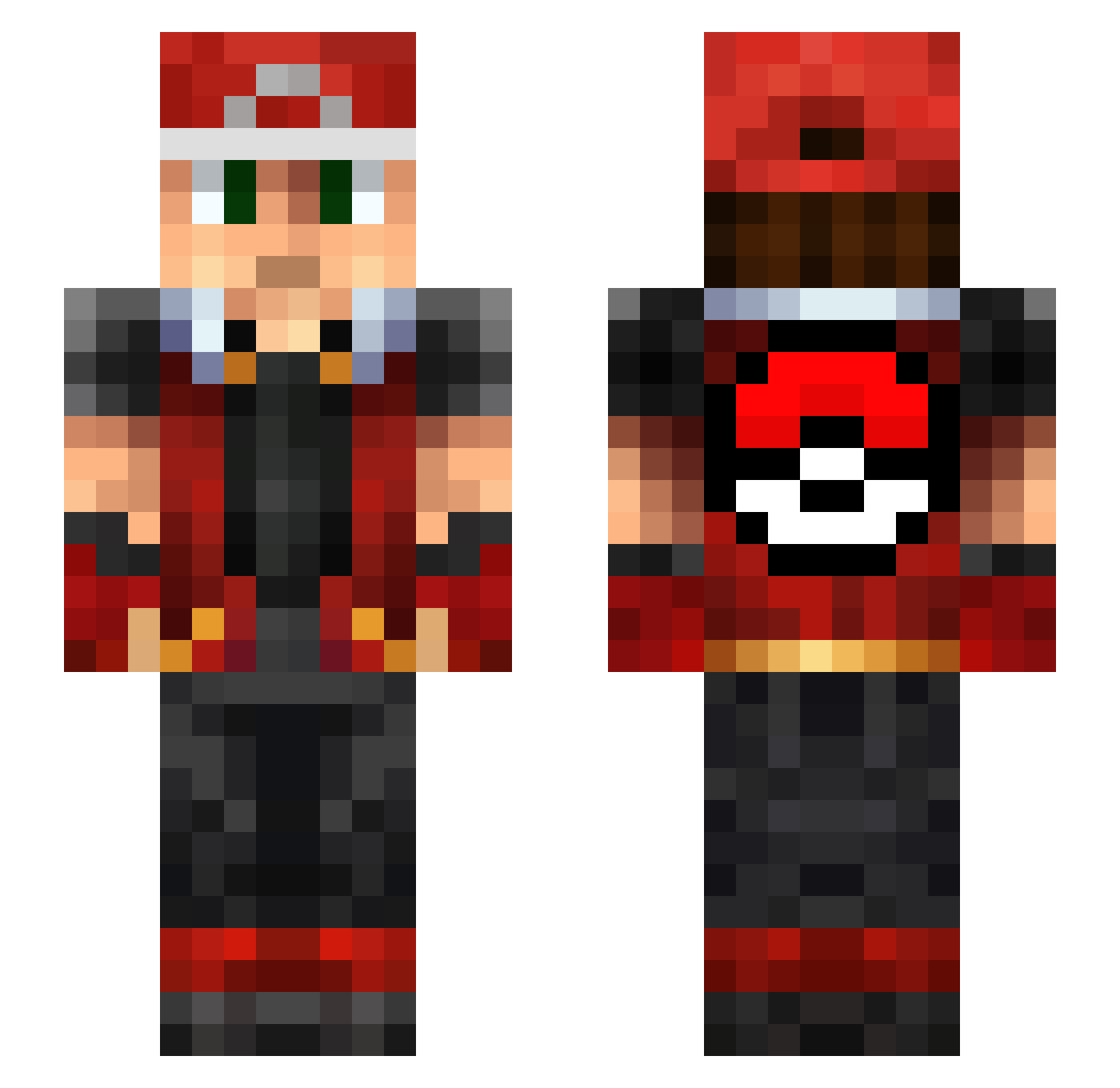 Kaijirooo Minecraft skin, front and back view