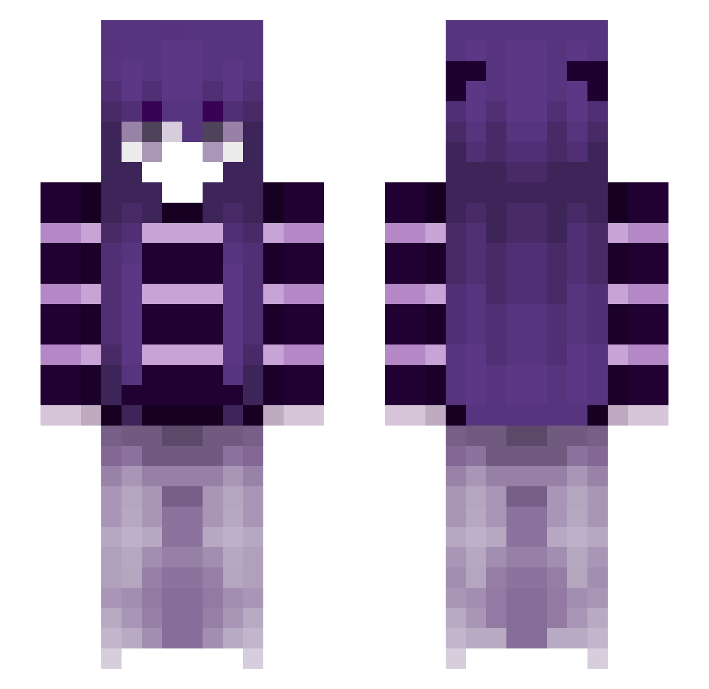yannik121212 Minecraft skin, front and back view