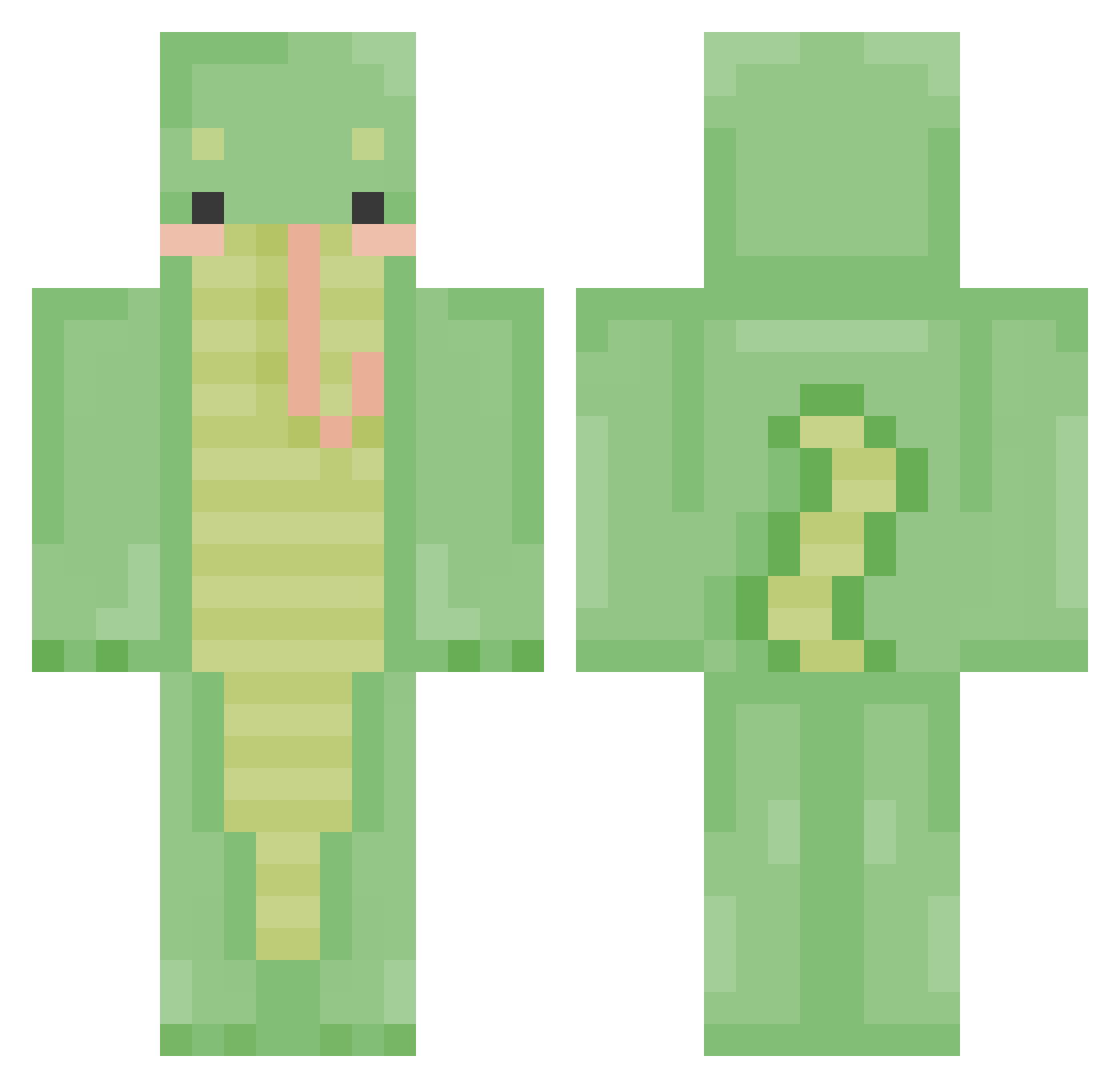 SeestLaursen Minecraft skin, front and back view