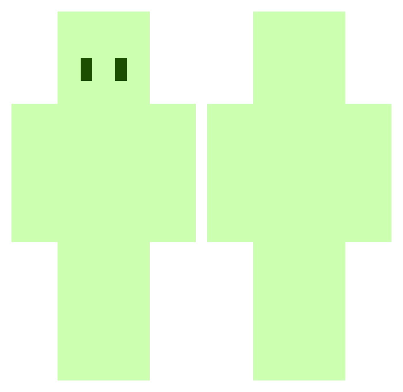 AngelAftrAll Minecraft skin, front and back view