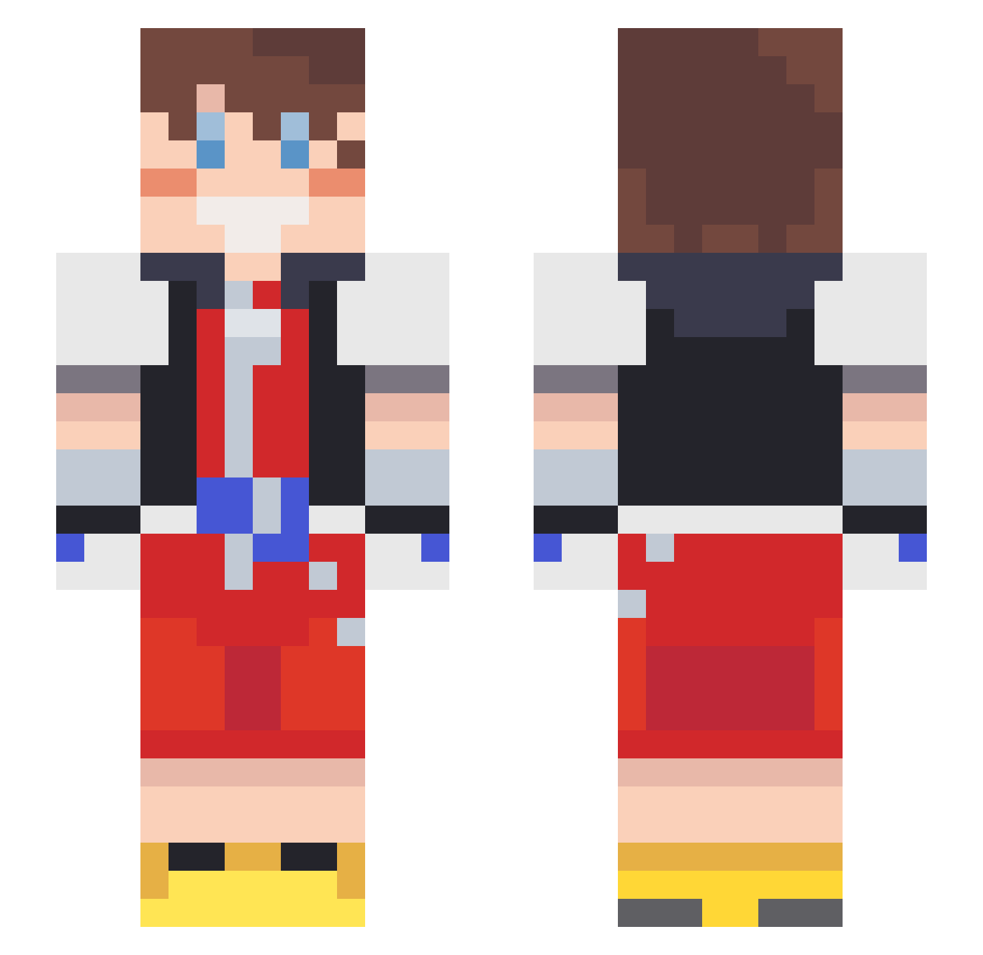 KONOVALOFF Minecraft skin, front and back view