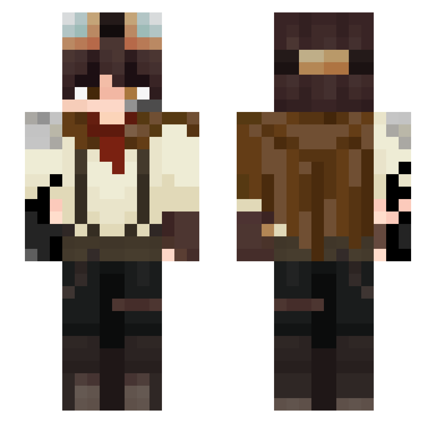 PatrYxs__ Minecraft skin, front and back view