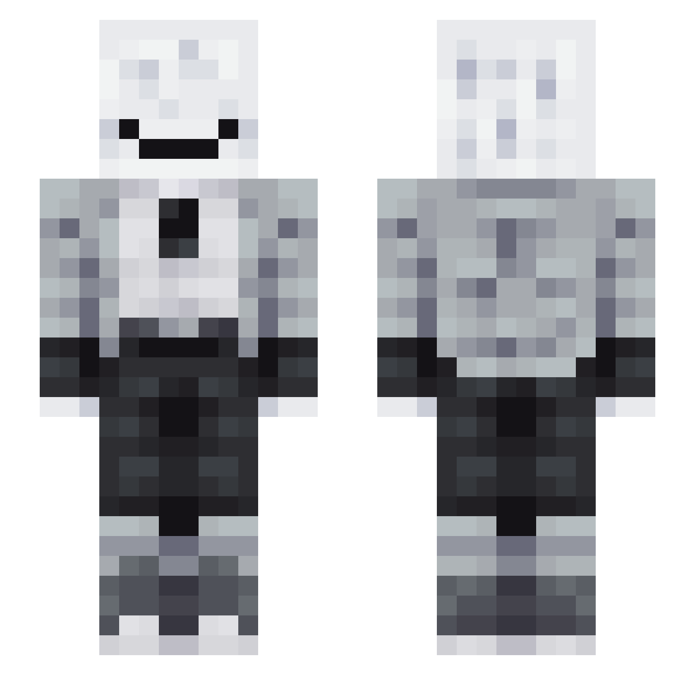 _Nebular Minecraft skin, front and back view