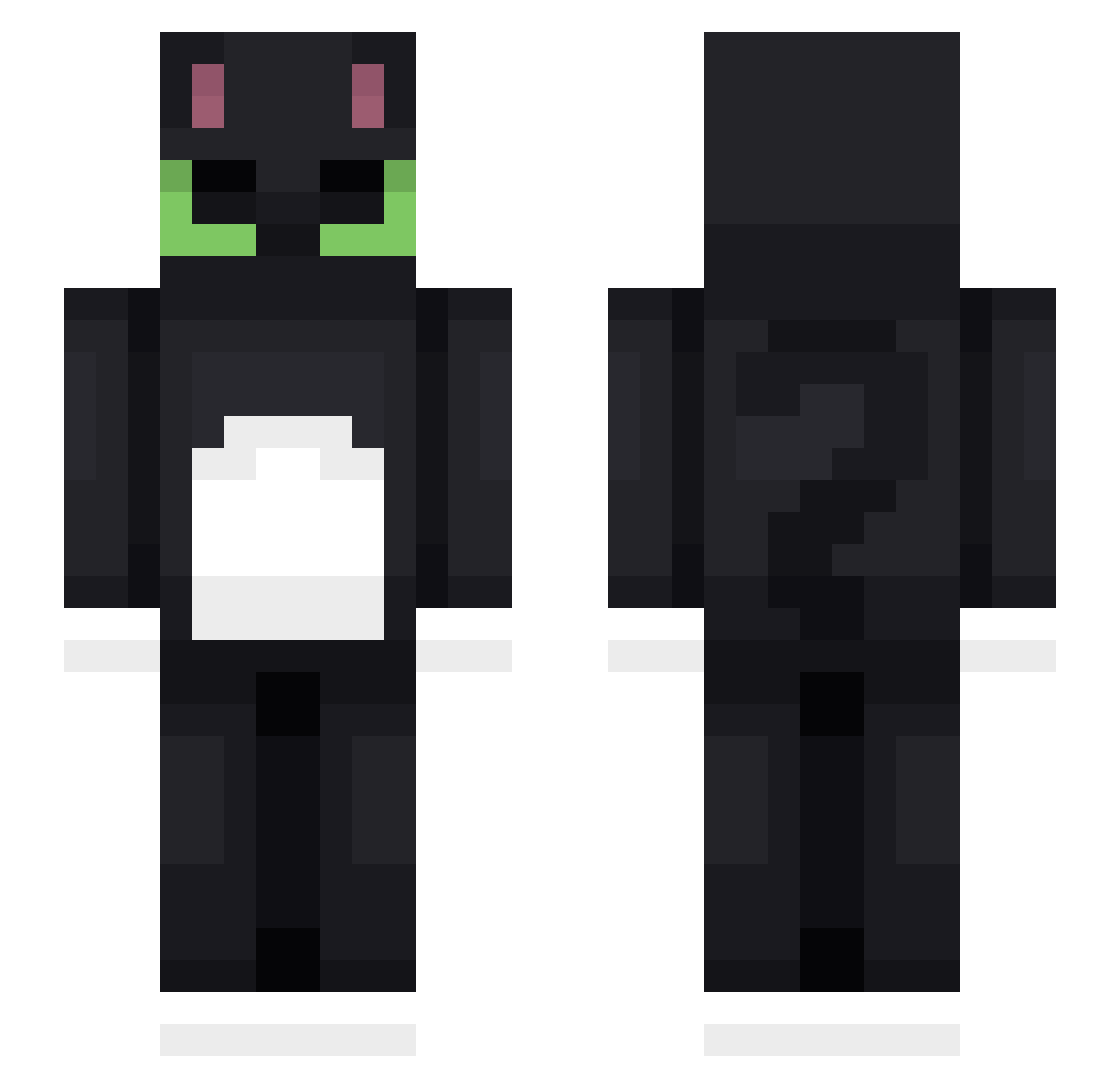 EinJino Minecraft skin, front and back view
