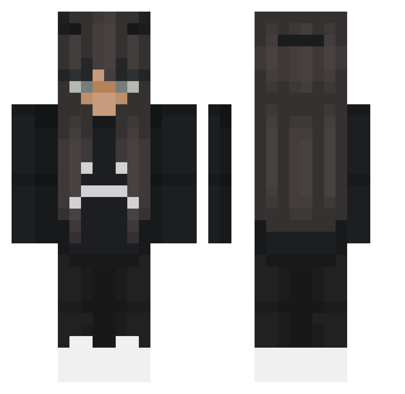 _stixx Minecraft skin, front and back view