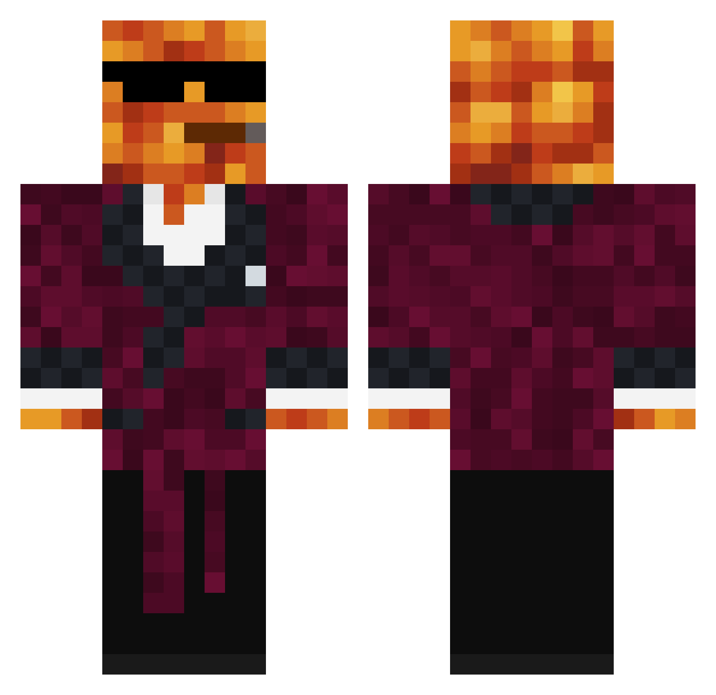 _Cicero_ Minecraft skin, front and back view