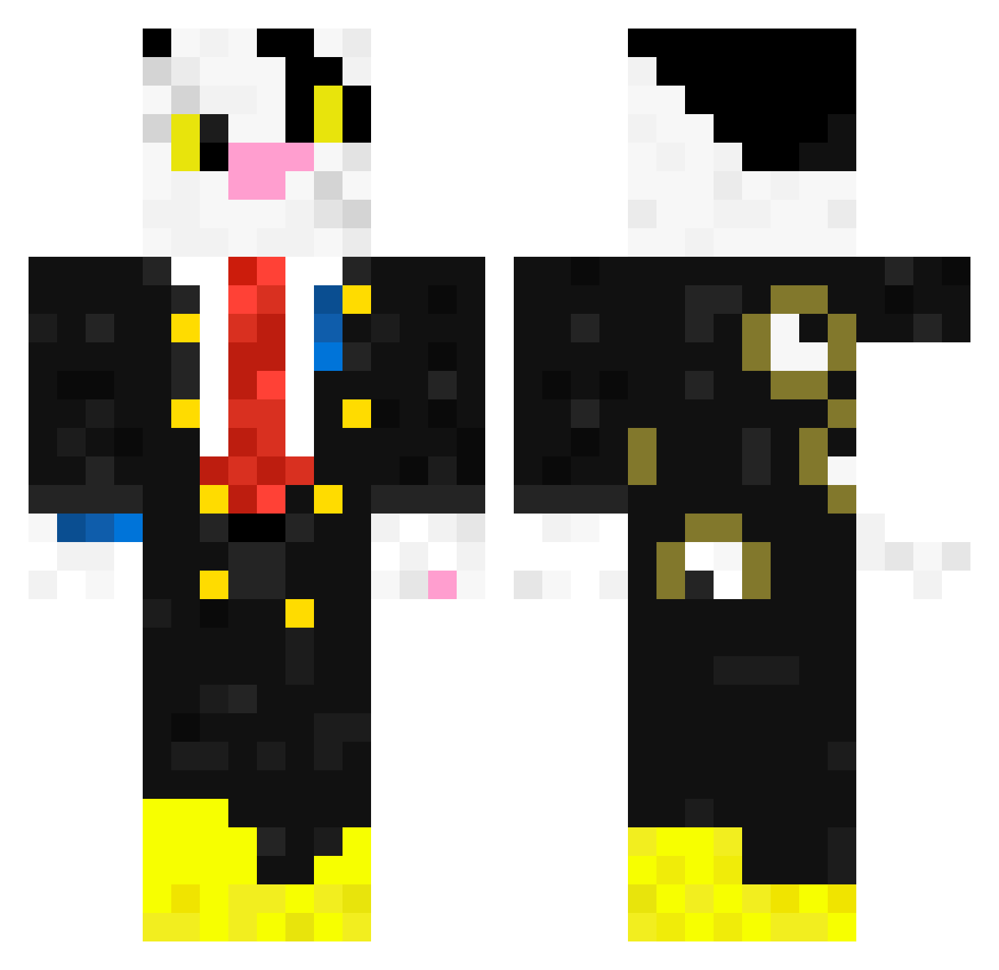 R3NTN3R Minecraft skin, front and back view