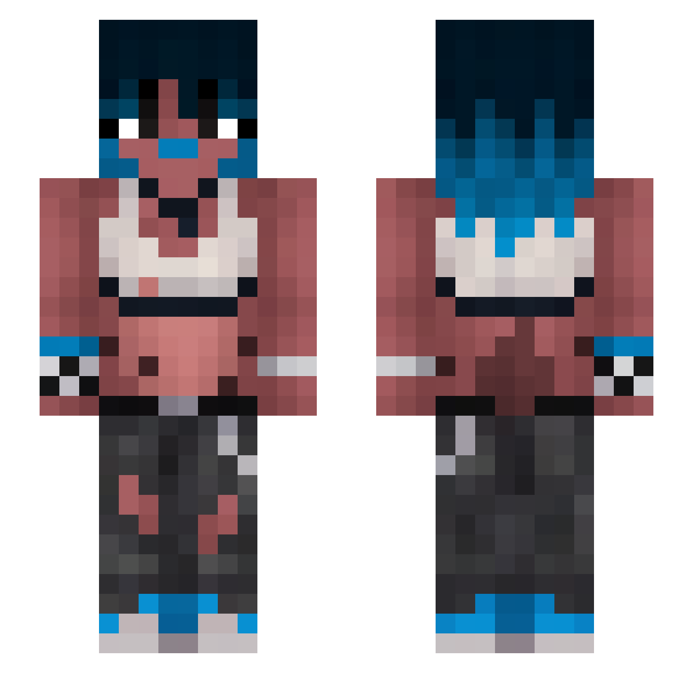 _AkiroDK_ Minecraft skin, front and back view