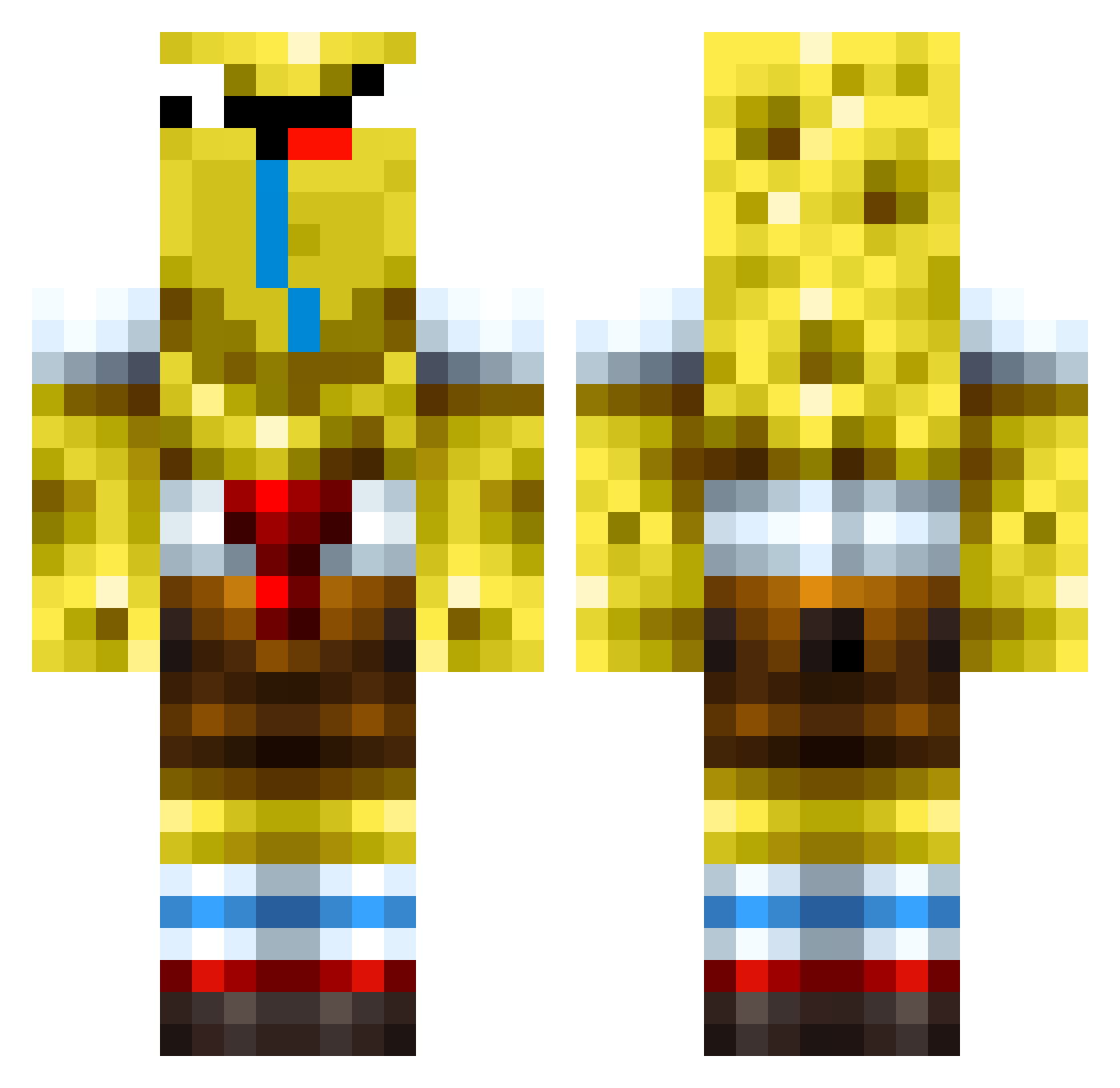yurich_pro Minecraft skin, front and back view