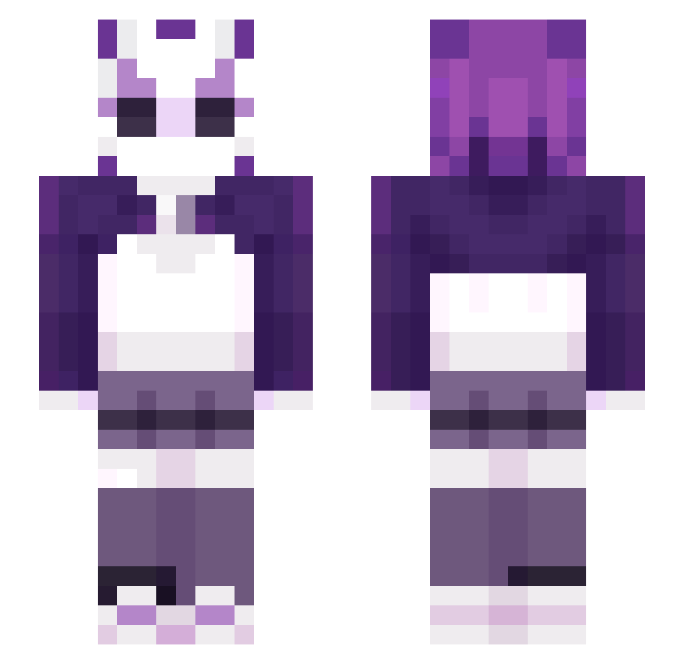 xboxcat7766 Minecraft skin, front and back view