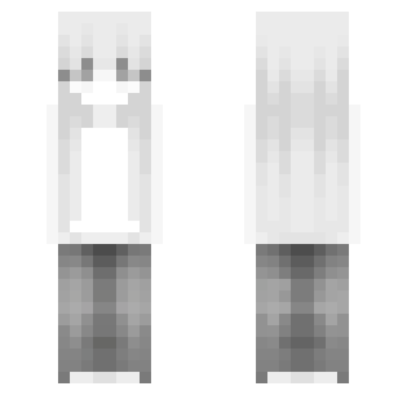 FantanaBlack Minecraft skin, front and back view