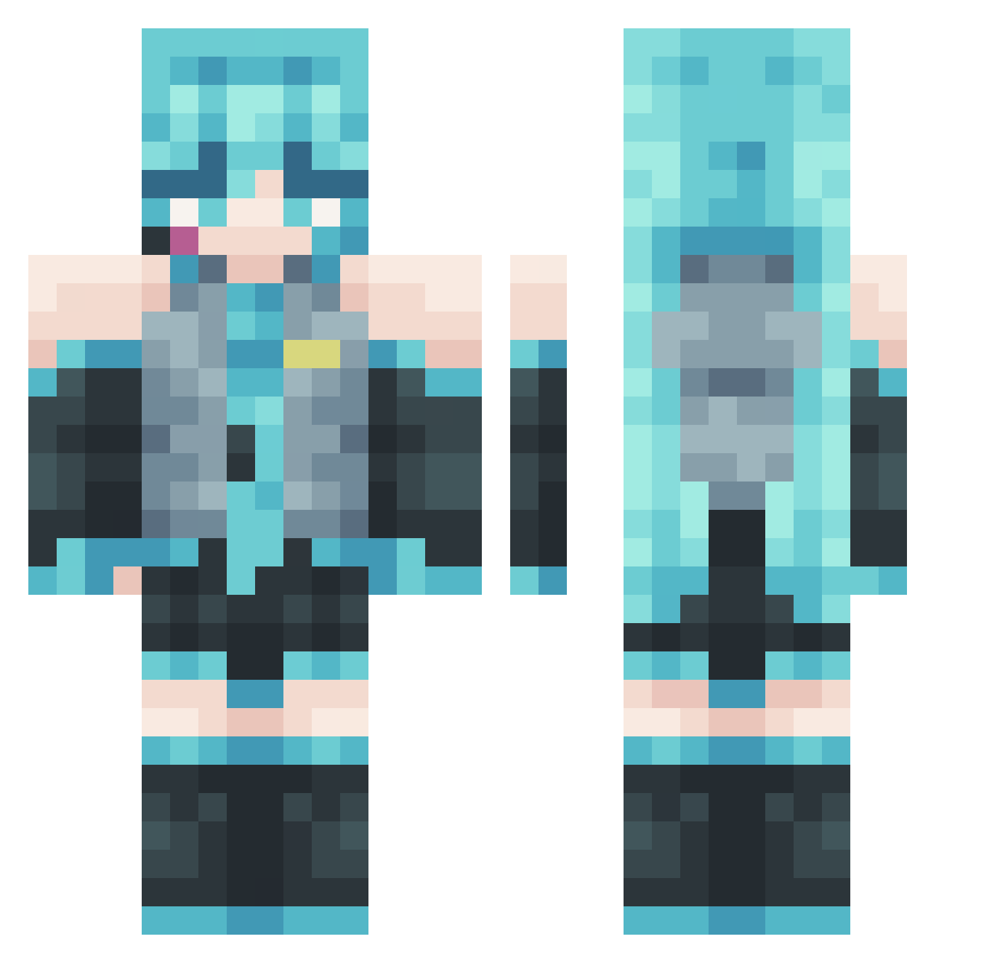 gronkma12 Minecraft skin, front and back view