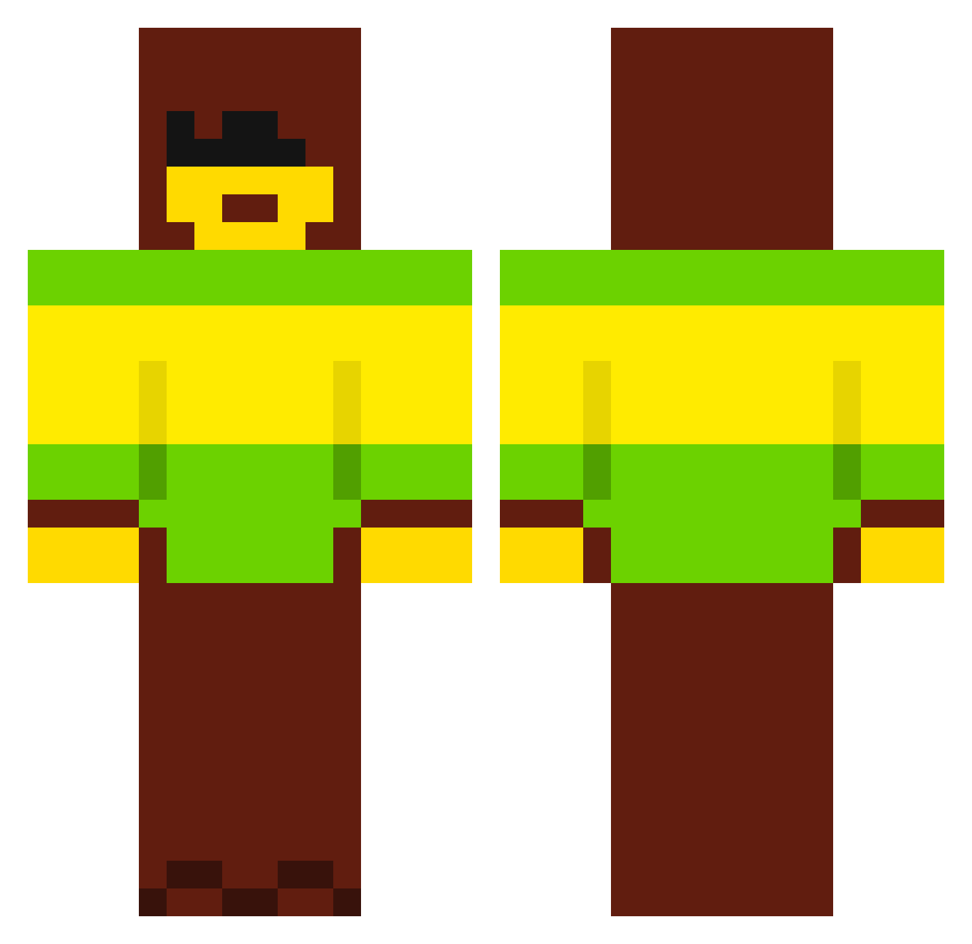 Ollie_1006 Minecraft skin, front and back view