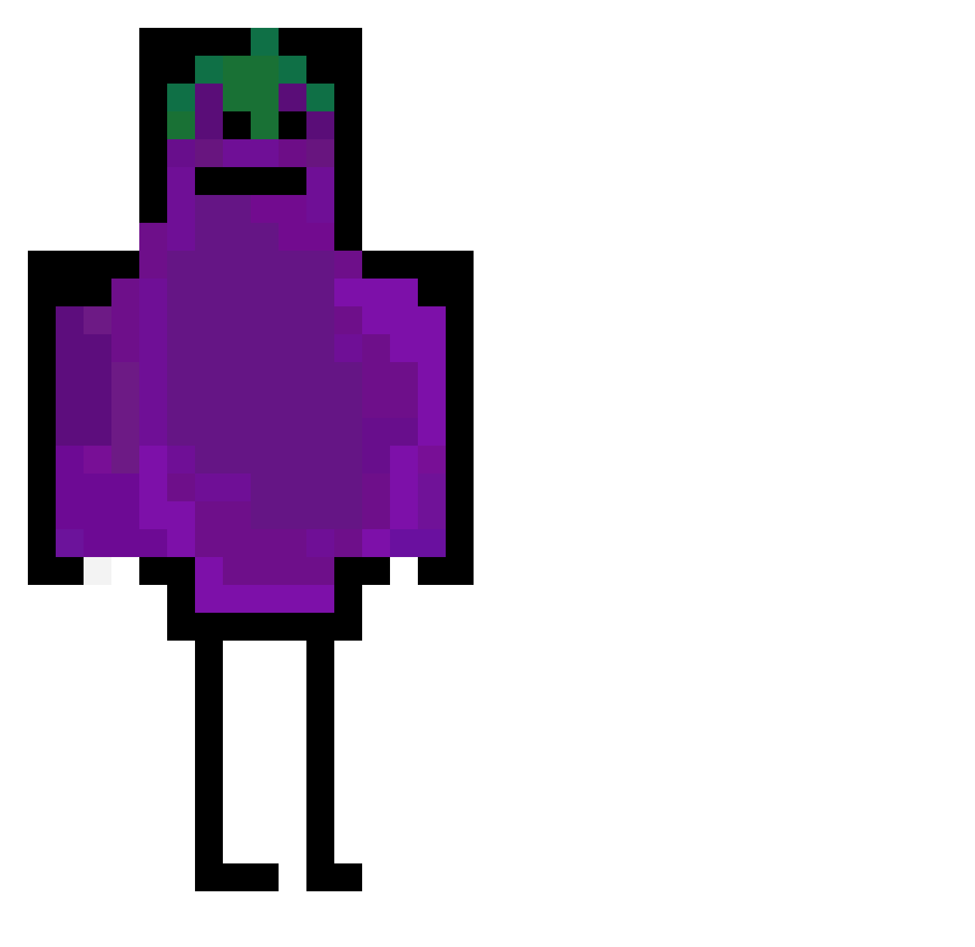 Nels414 Minecraft skin, front and back view