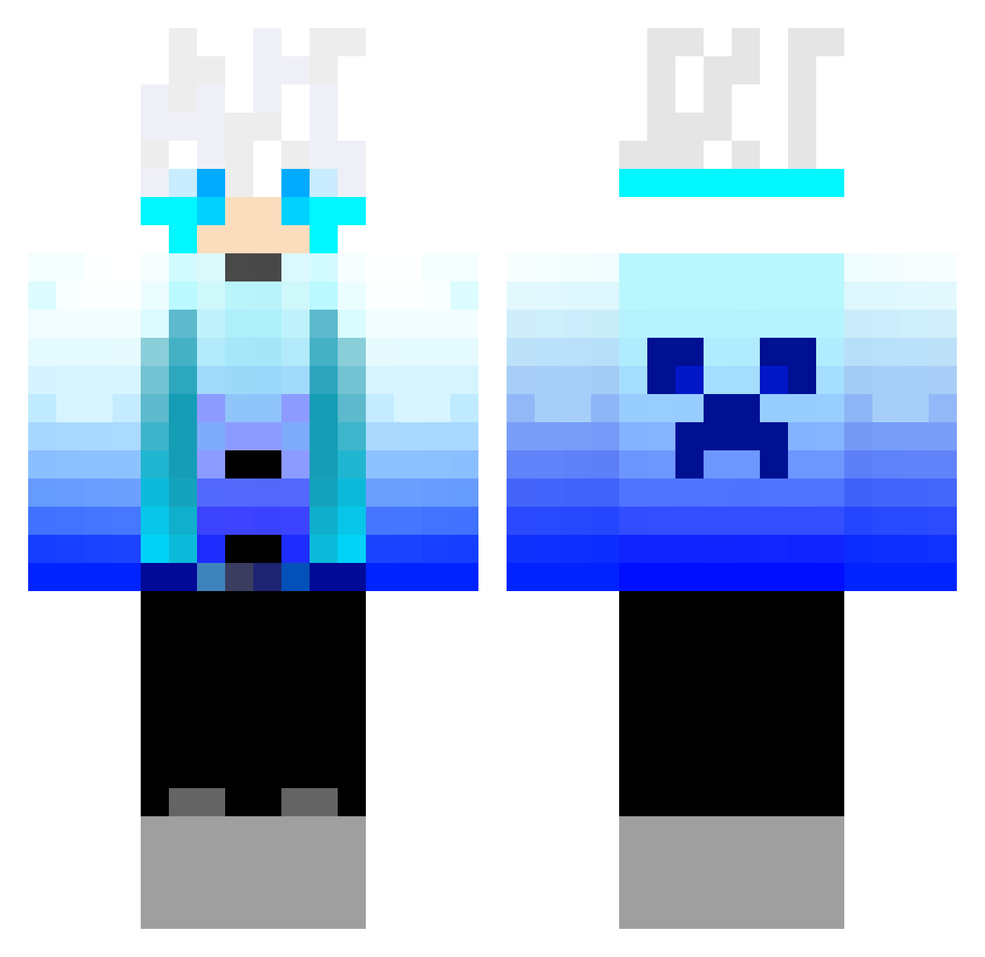xingxing321 Minecraft skin, front and back view