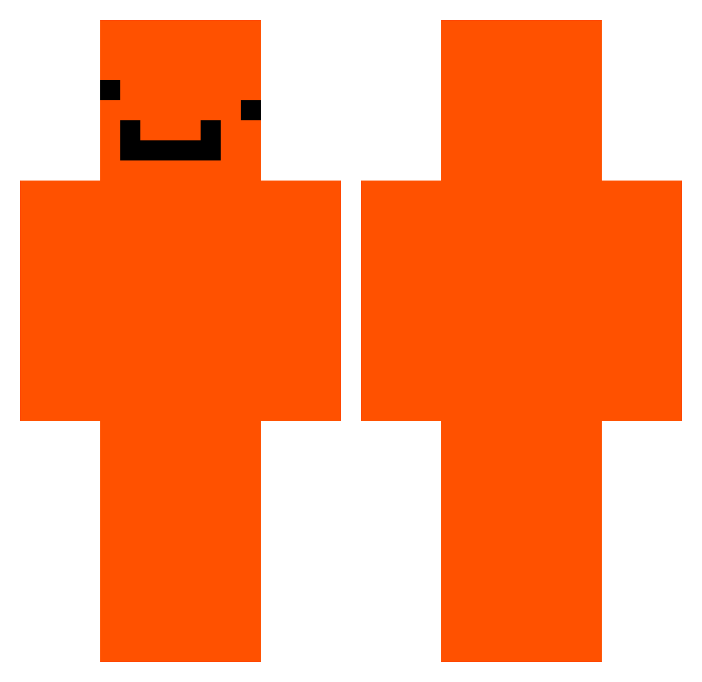 Inspector1212 Minecraft skin, front and back view