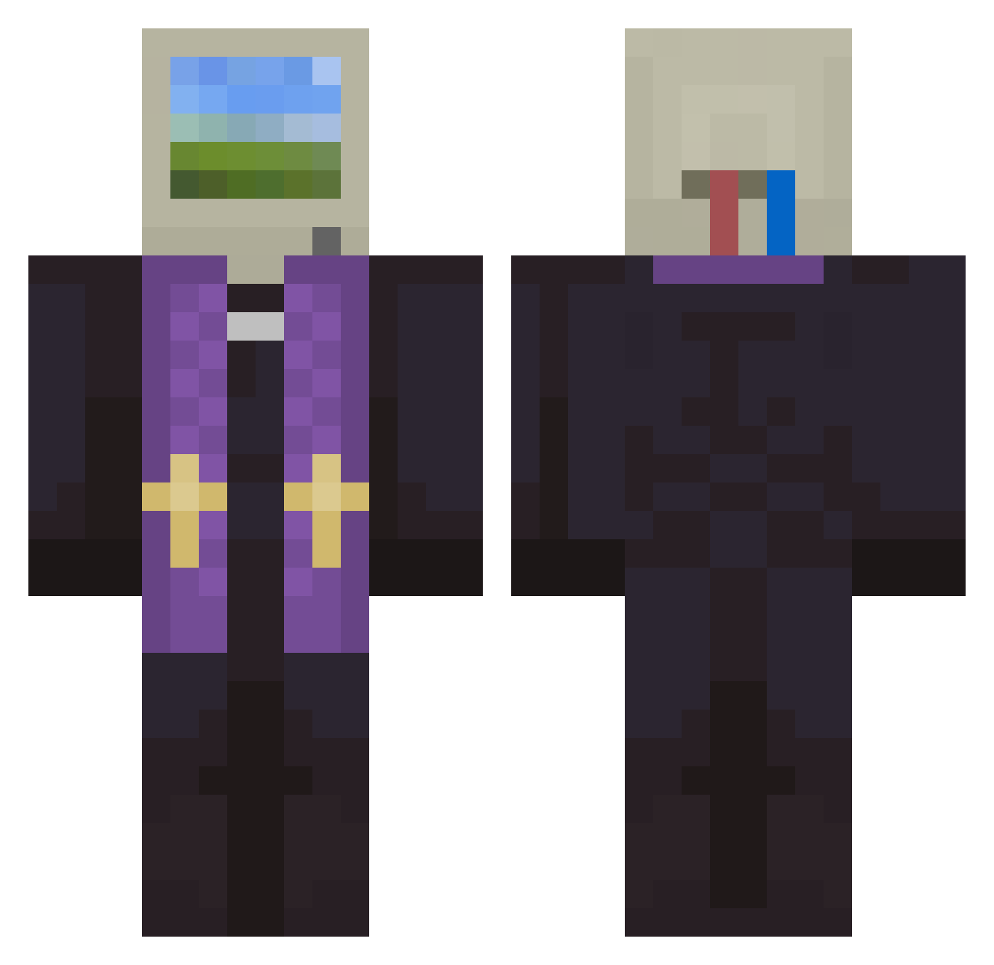 YouveL - retro computer Minecraft skin