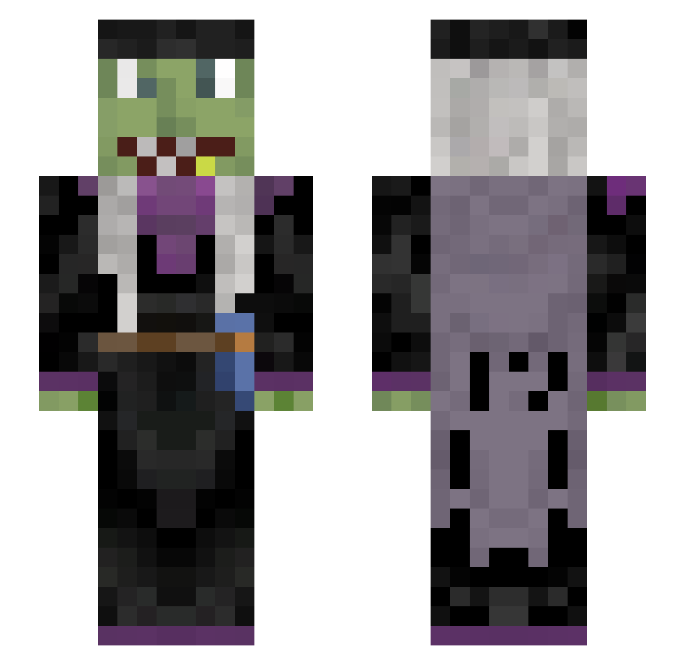 andjiii Minecraft skin, front and back view