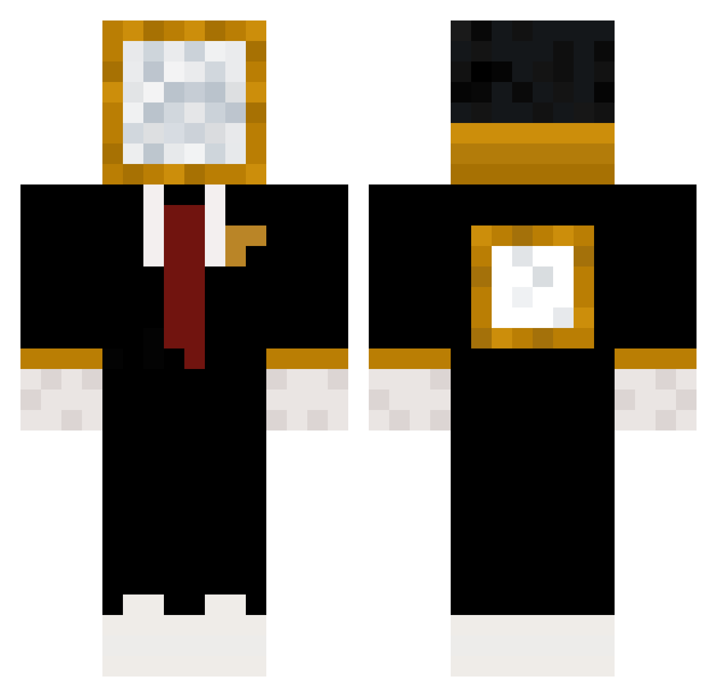 HerrEE Minecraft skin, front and back view