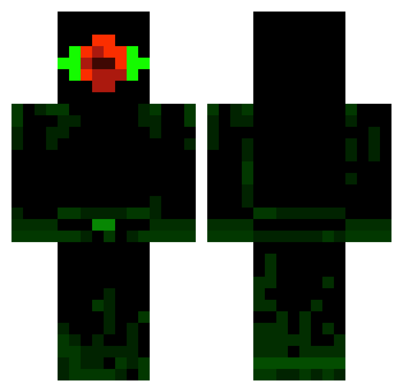 artisticToxicity Minecraft skin, front and back view