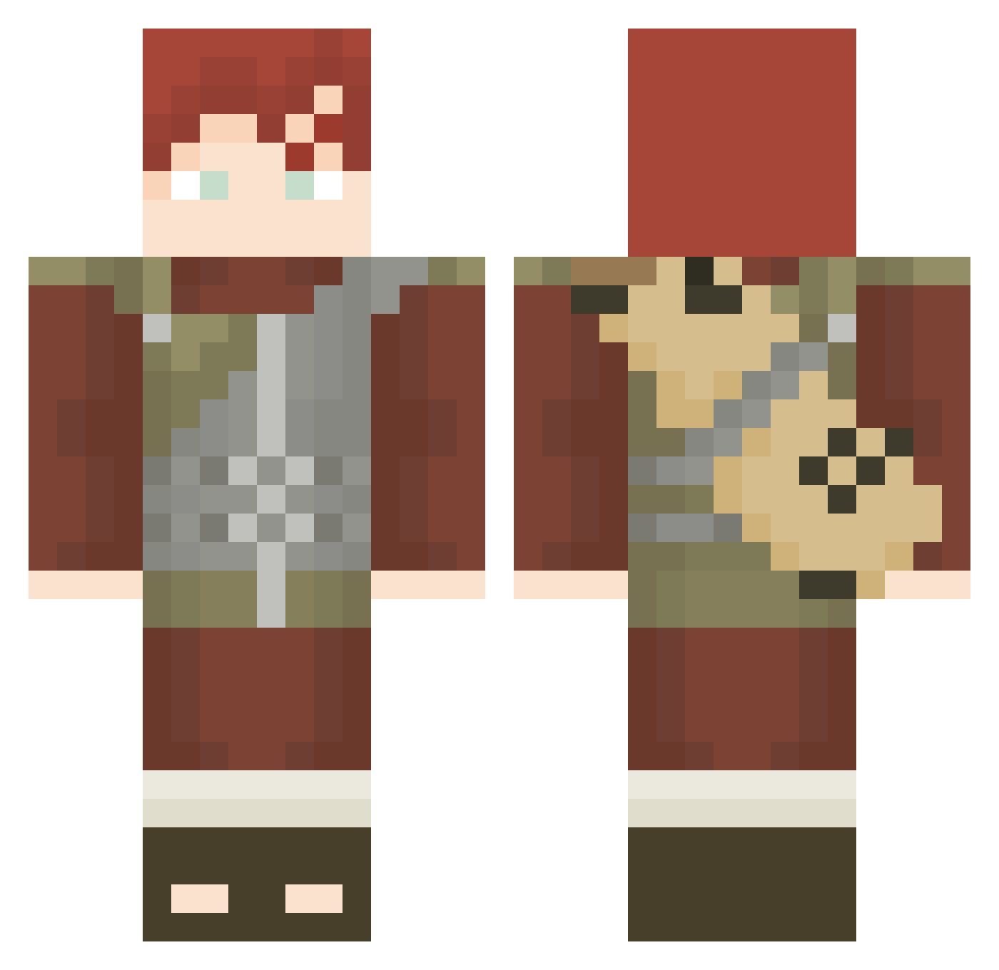 _Milkdude_ Minecraft skin, front and back view