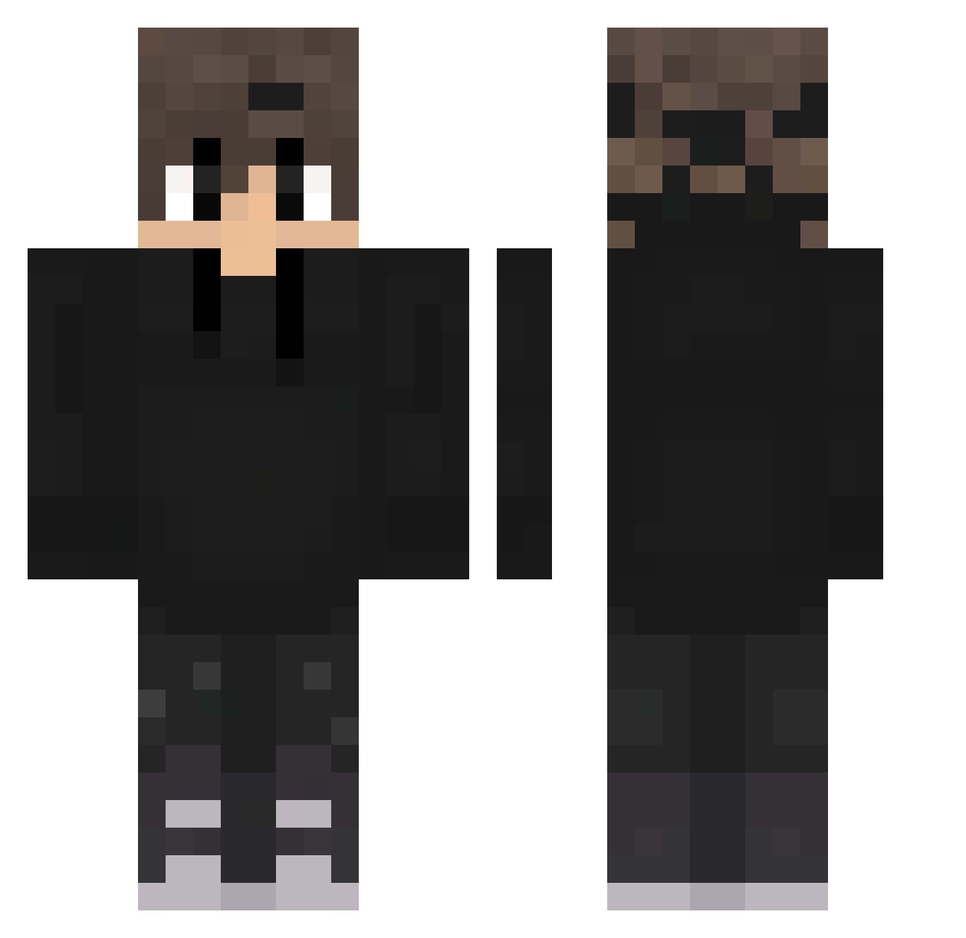 TempestSky9 Minecraft skin, front and back view