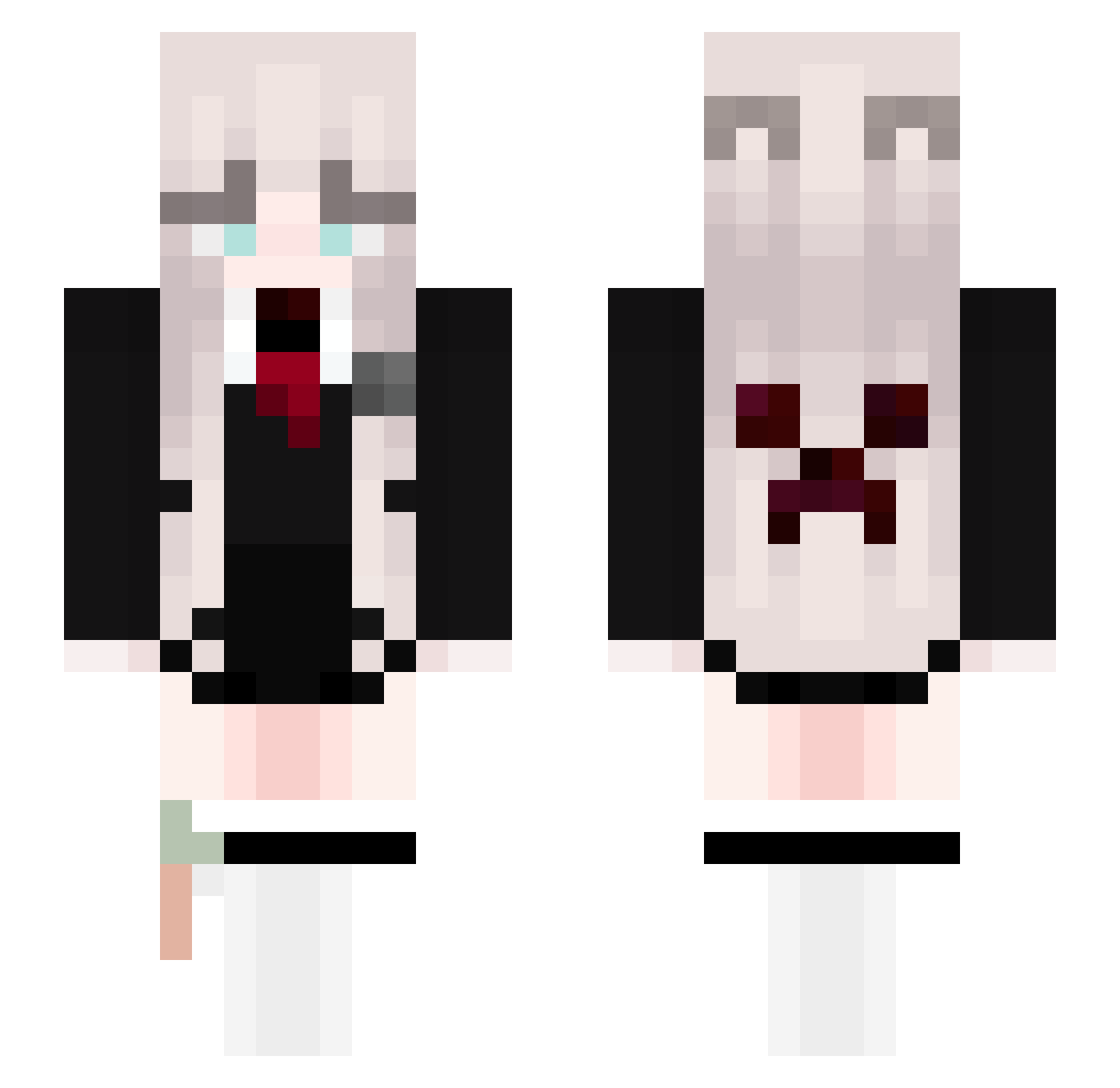 Guter_Mensch_ Minecraft skin, front and back view
