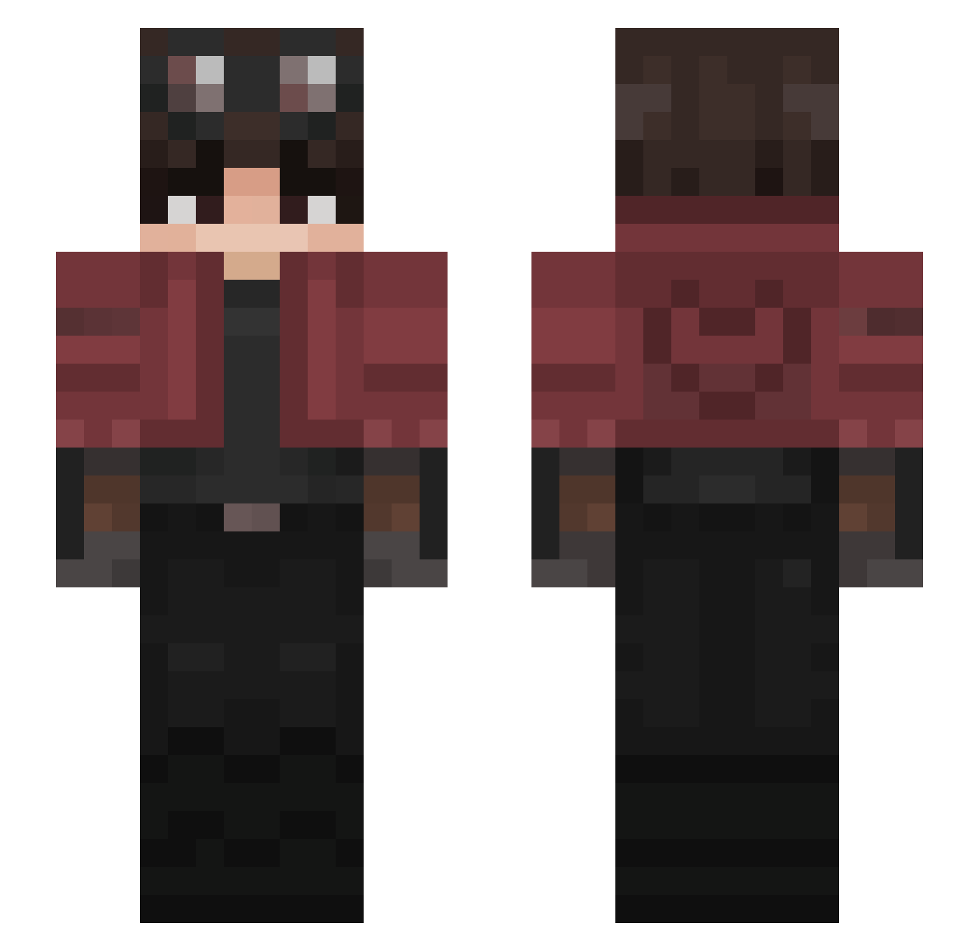 IND_RAJAT Minecraft skin, front and back view