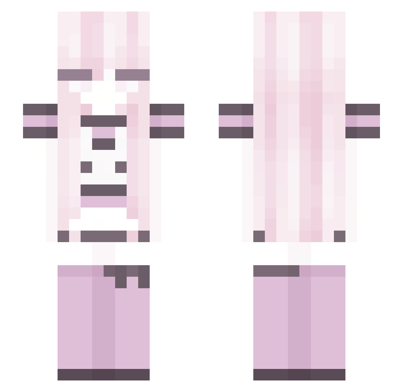 vinbunz Minecraft skin, front and back view