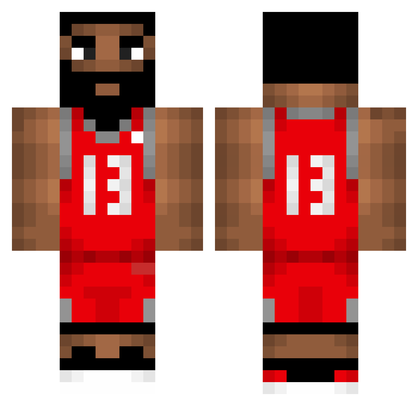 LadenKnight4200 Minecraft skin, front and back view