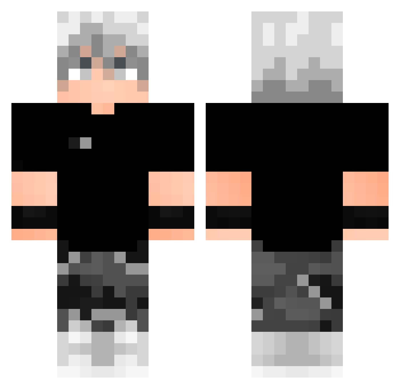 __ixam Minecraft skin, front and back view