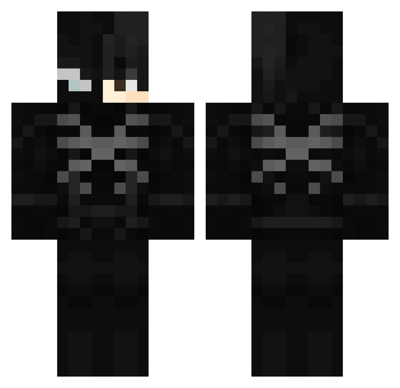 EzeQuiieel Minecraft skin, front and back view