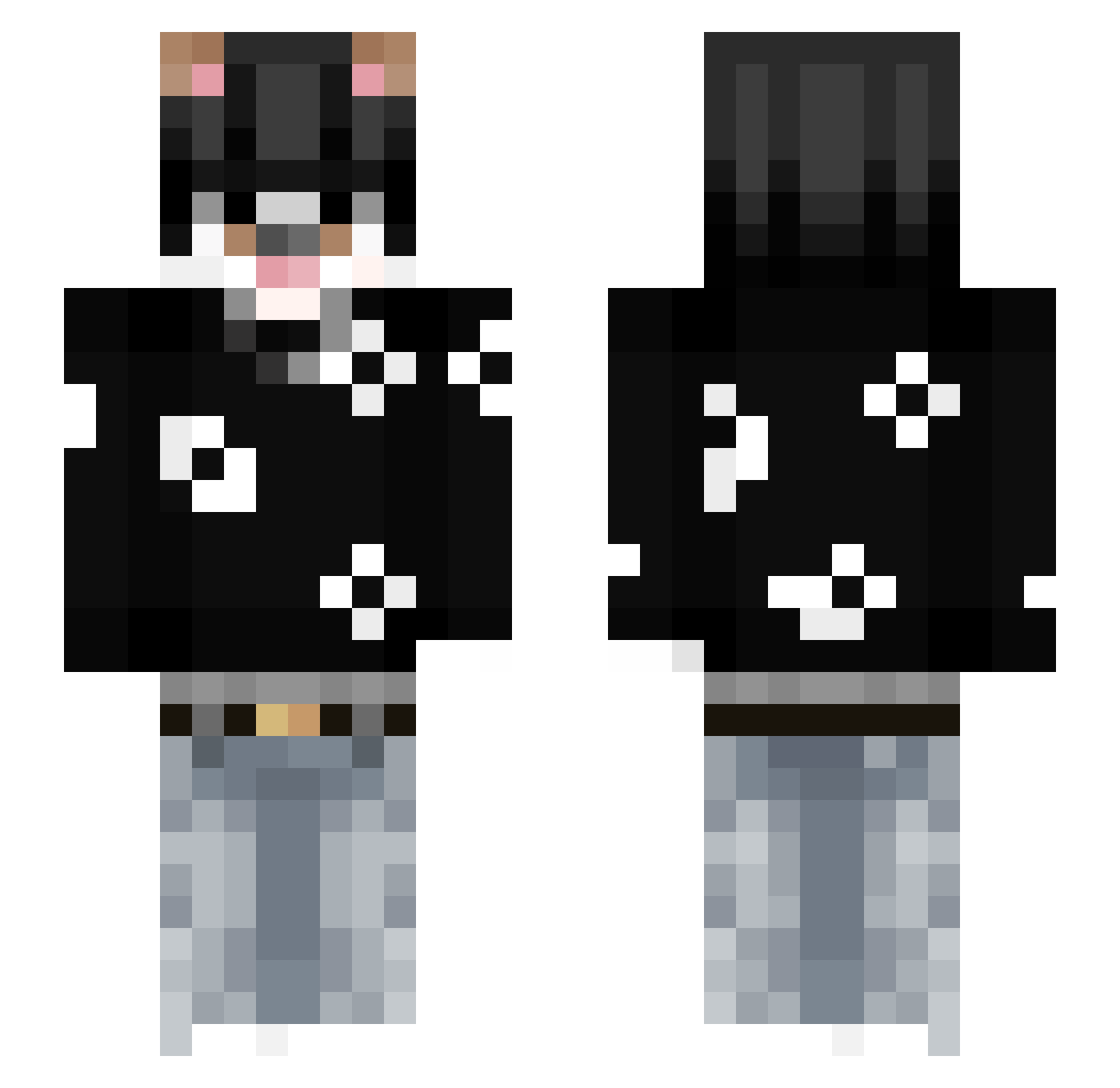 Igsv Minecraft skin, front and back view