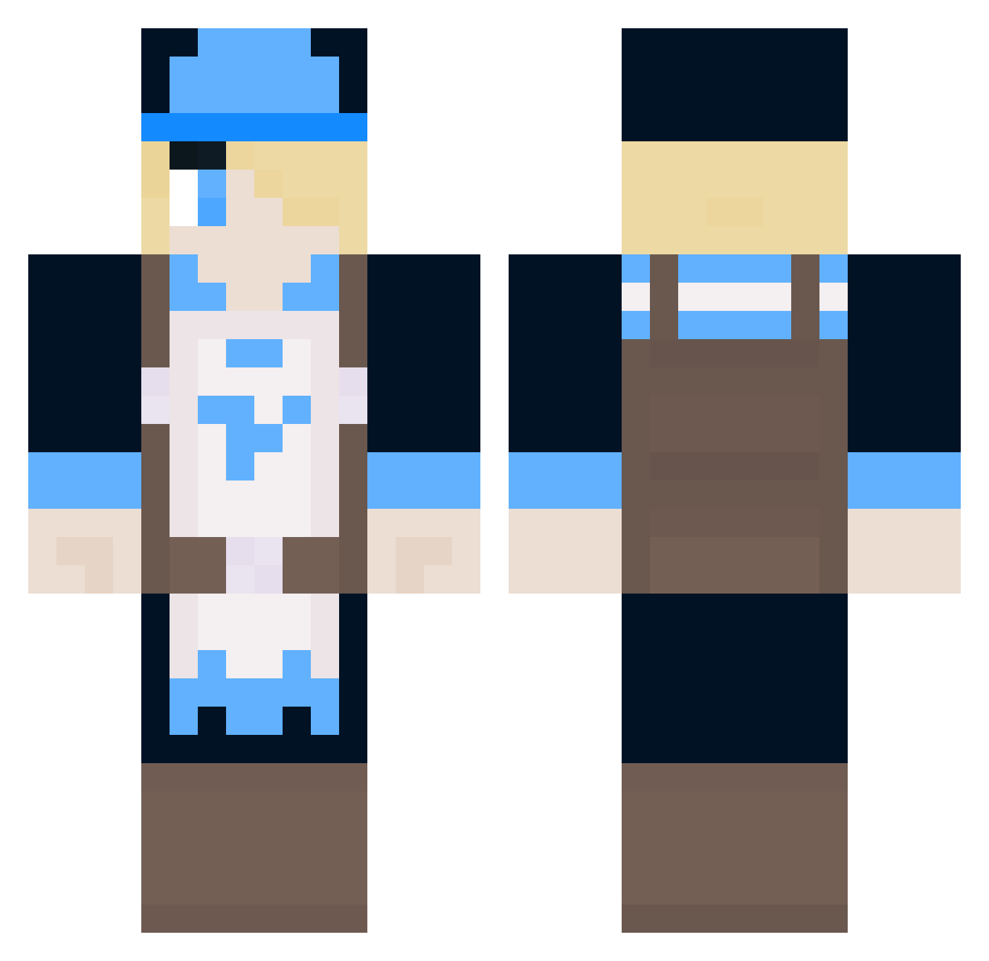 MarshadowZenith Minecraft skin, front and back view