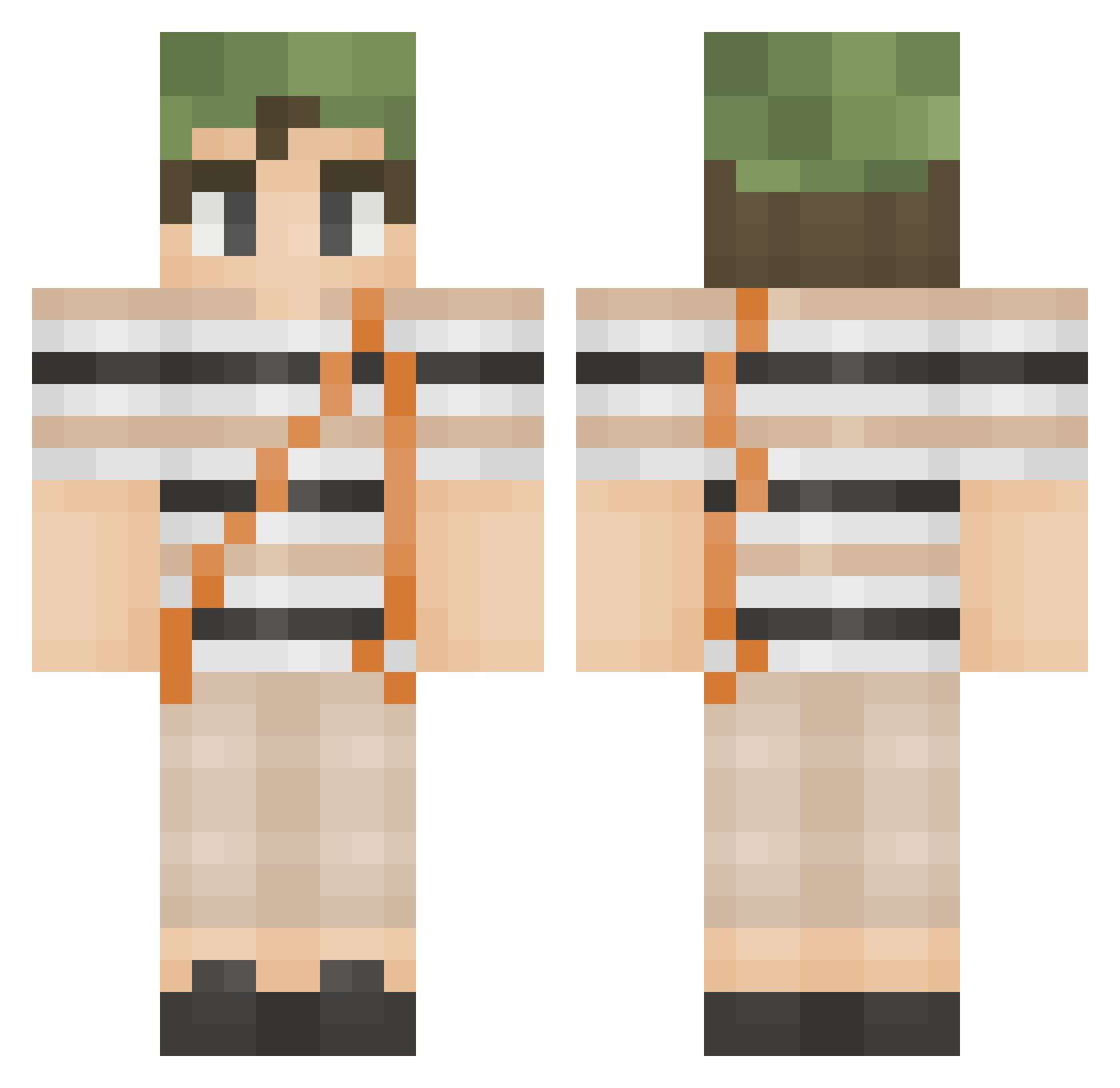 Espinozaaa Minecraft skin, front and back view