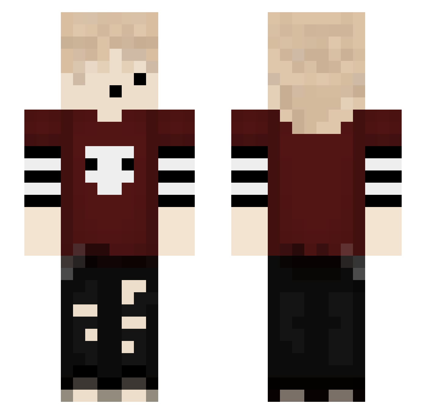 emmainacoffin Minecraft skin, front and back view