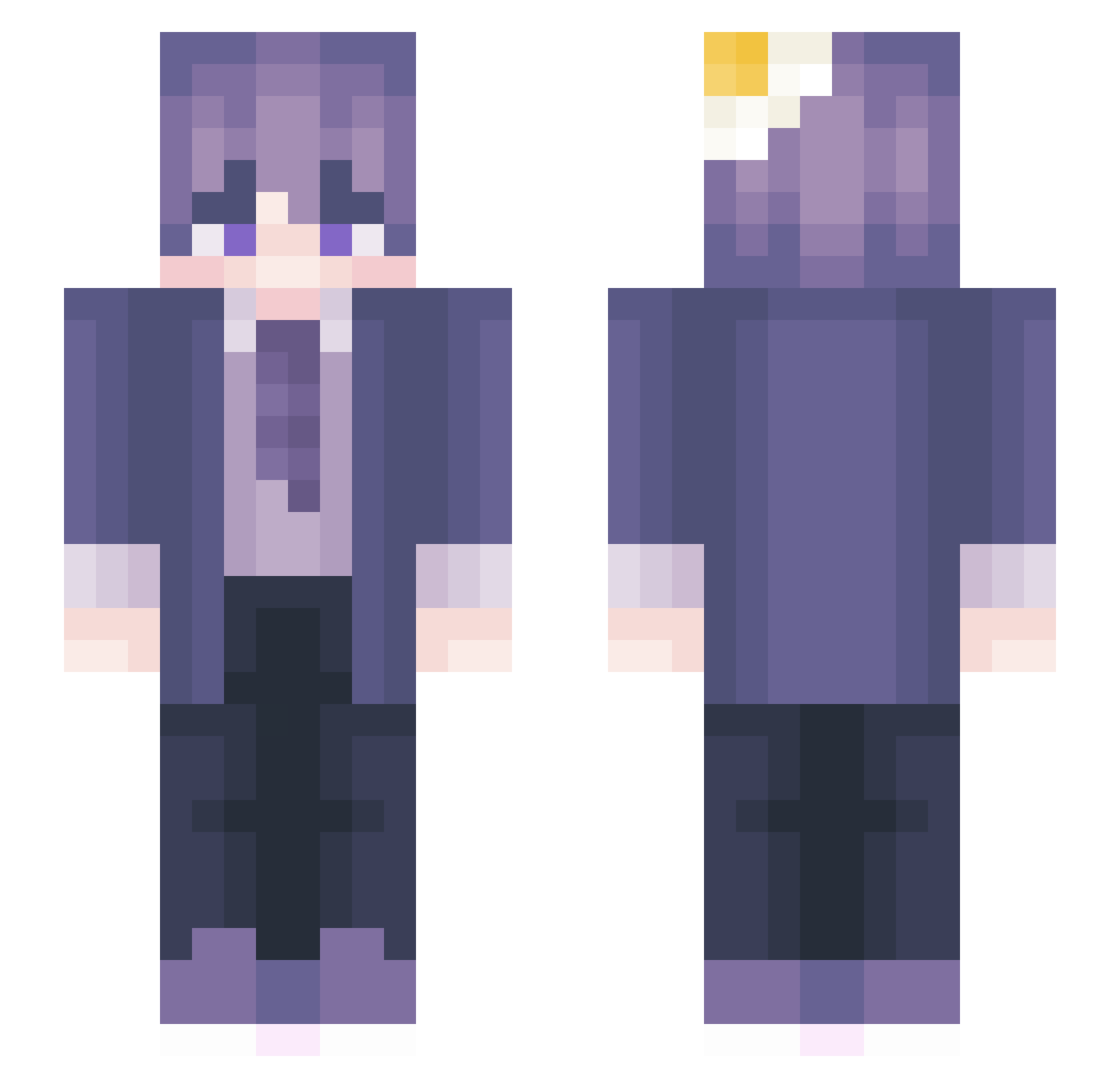 Crispy_Egg Minecraft skin, front and back view