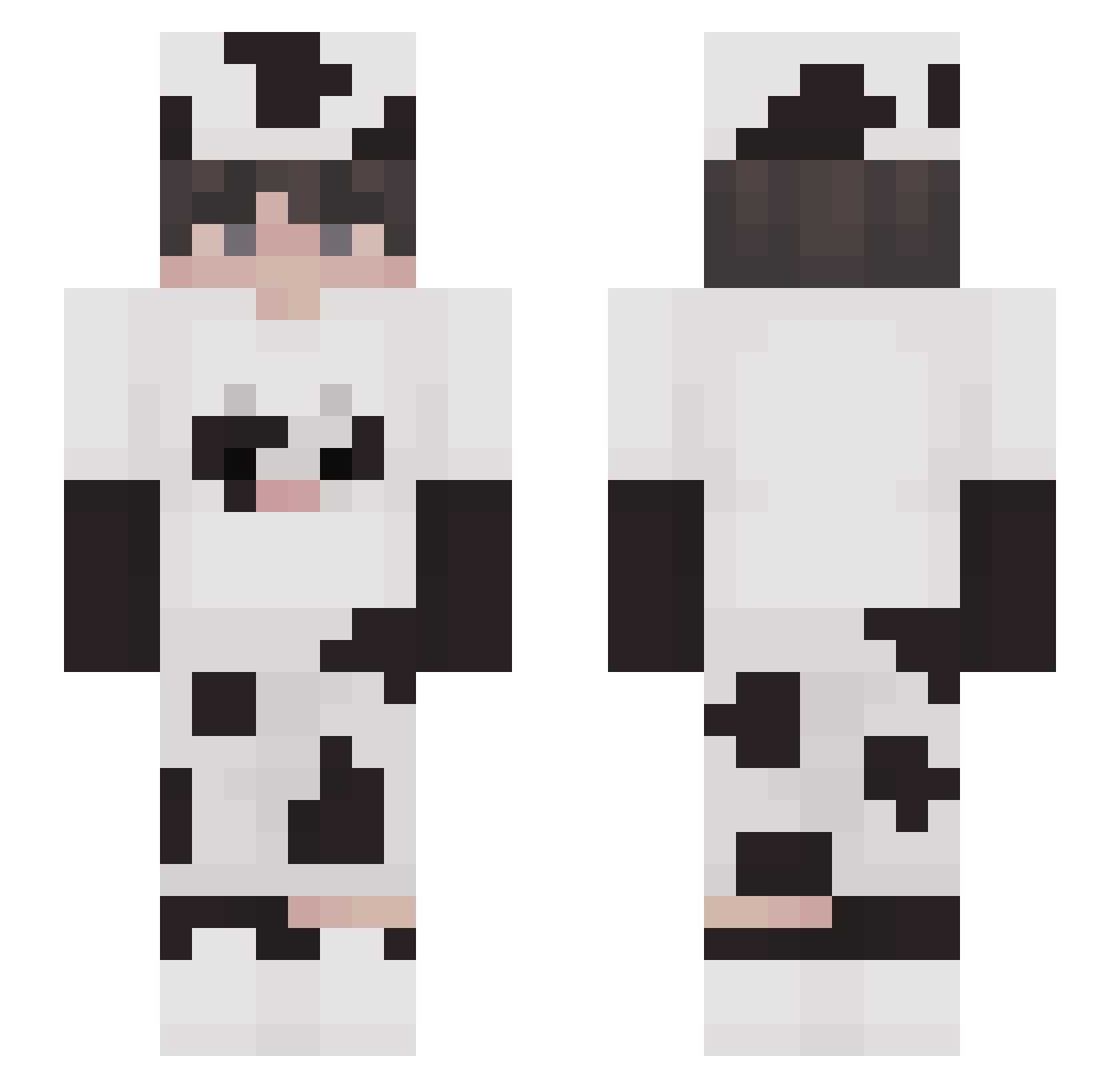 zPozho Minecraft skin, front and back view