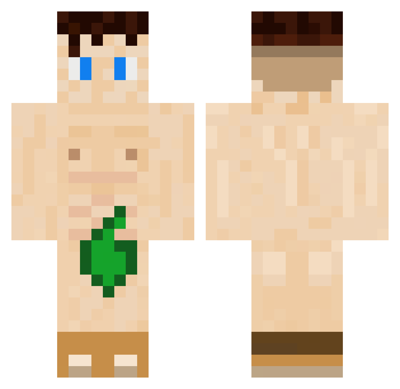 rzn123 Minecraft skin, front and back view