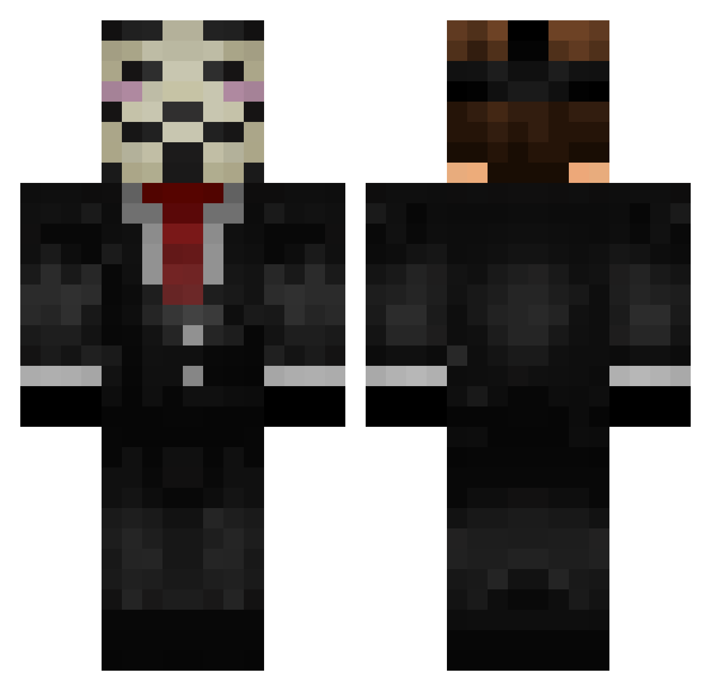 bmarion2011 Minecraft skin, front and back view