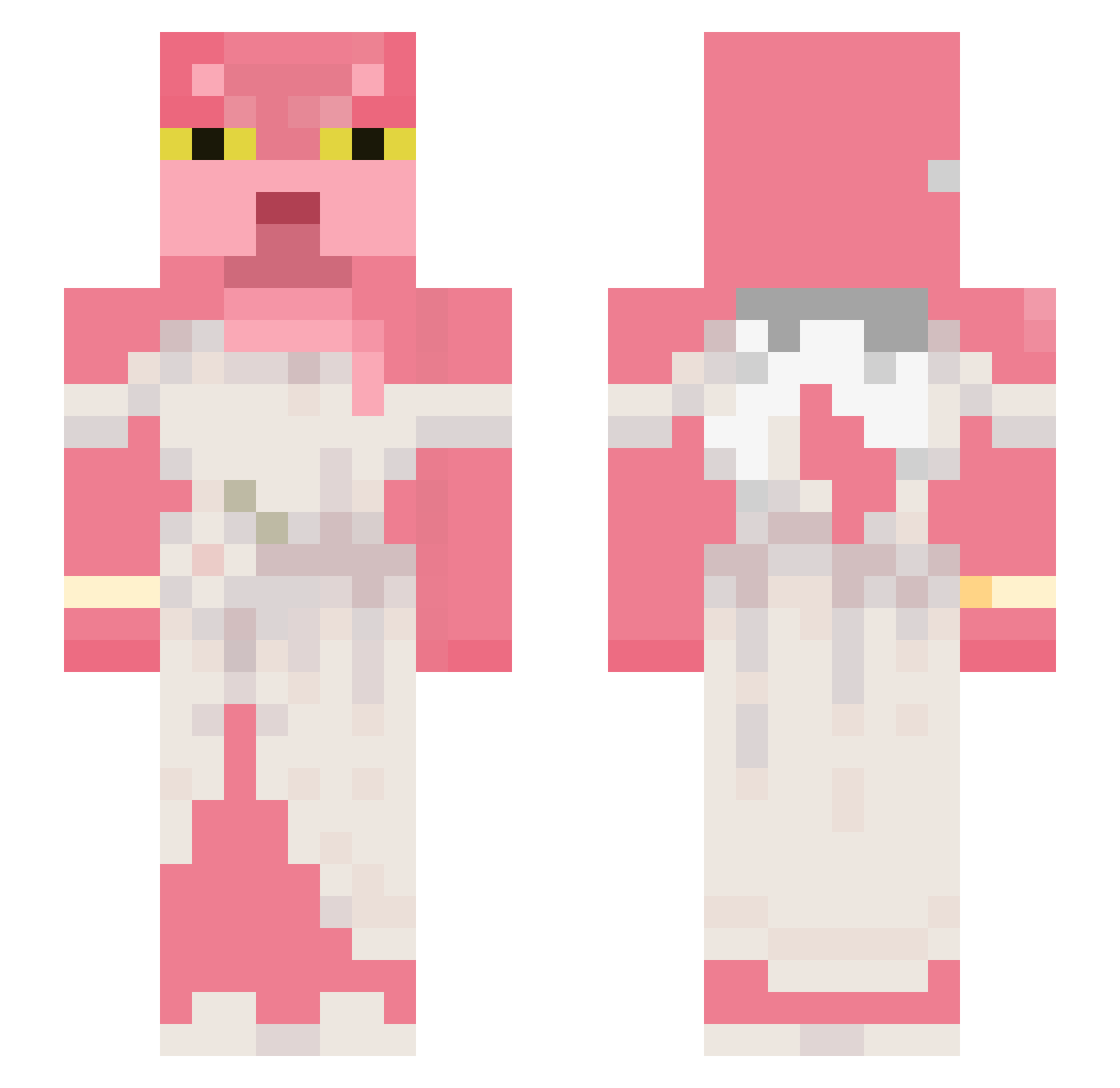 Gusae1 Minecraft skin, front and back view