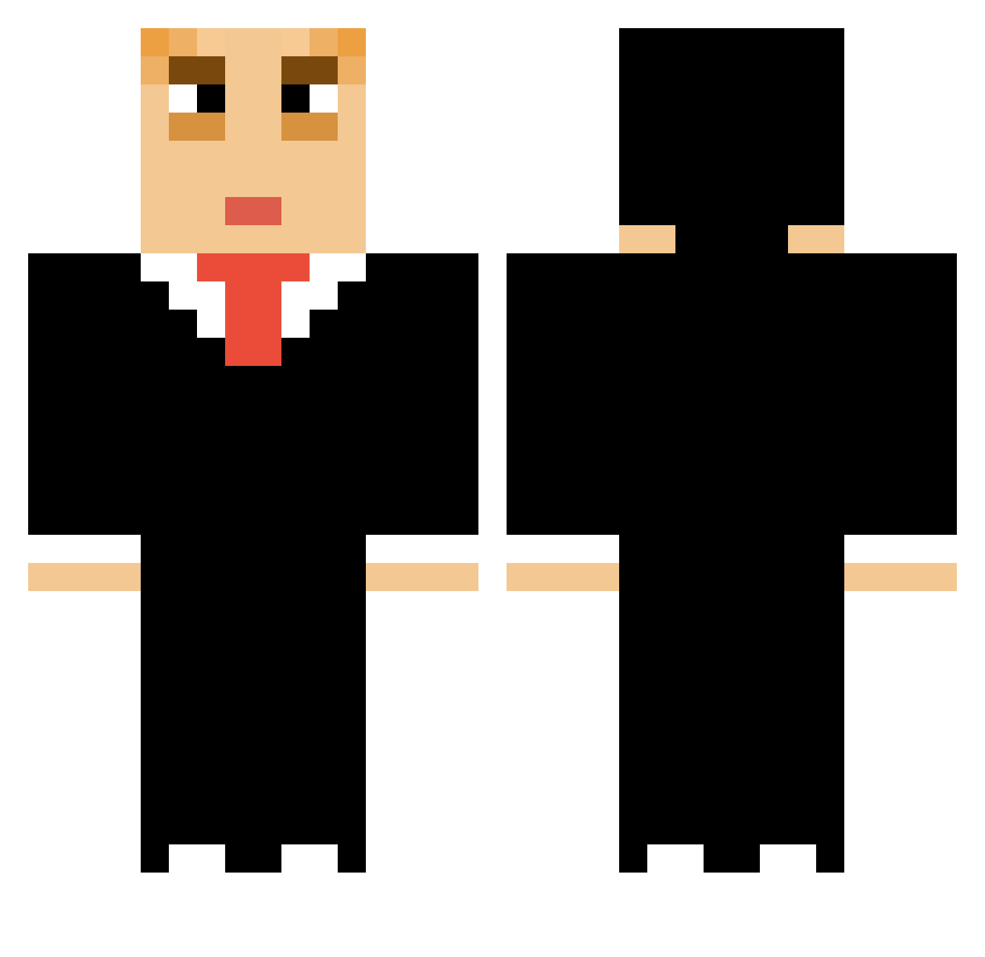 srmoony Minecraft skin, front and back view