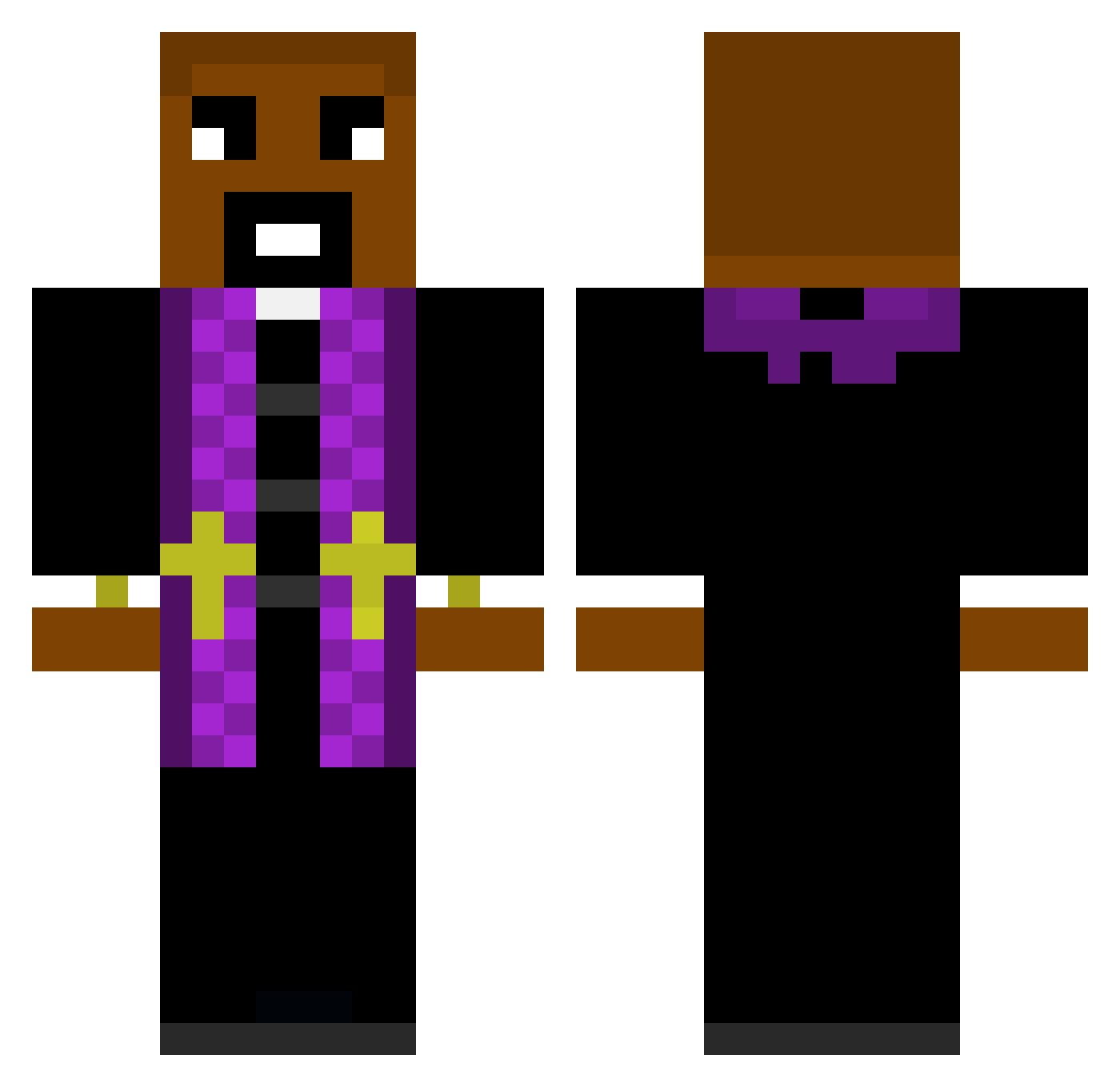 fastmarsman Minecraft skin, front and back view